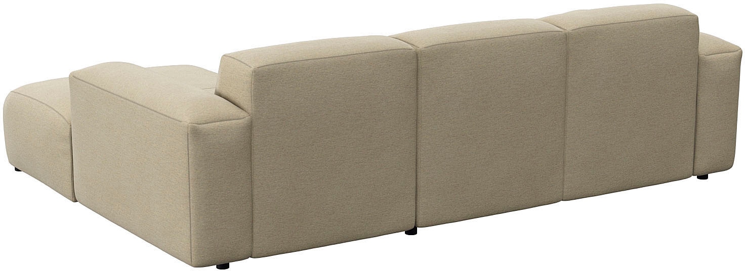 FLEXLUX Ecksofa »Lucera Chaislongue rechts oder links, L-Form, bequem«, modern & anschmiegsam, Kaltschaum, Stahl-Wellenunterfederung