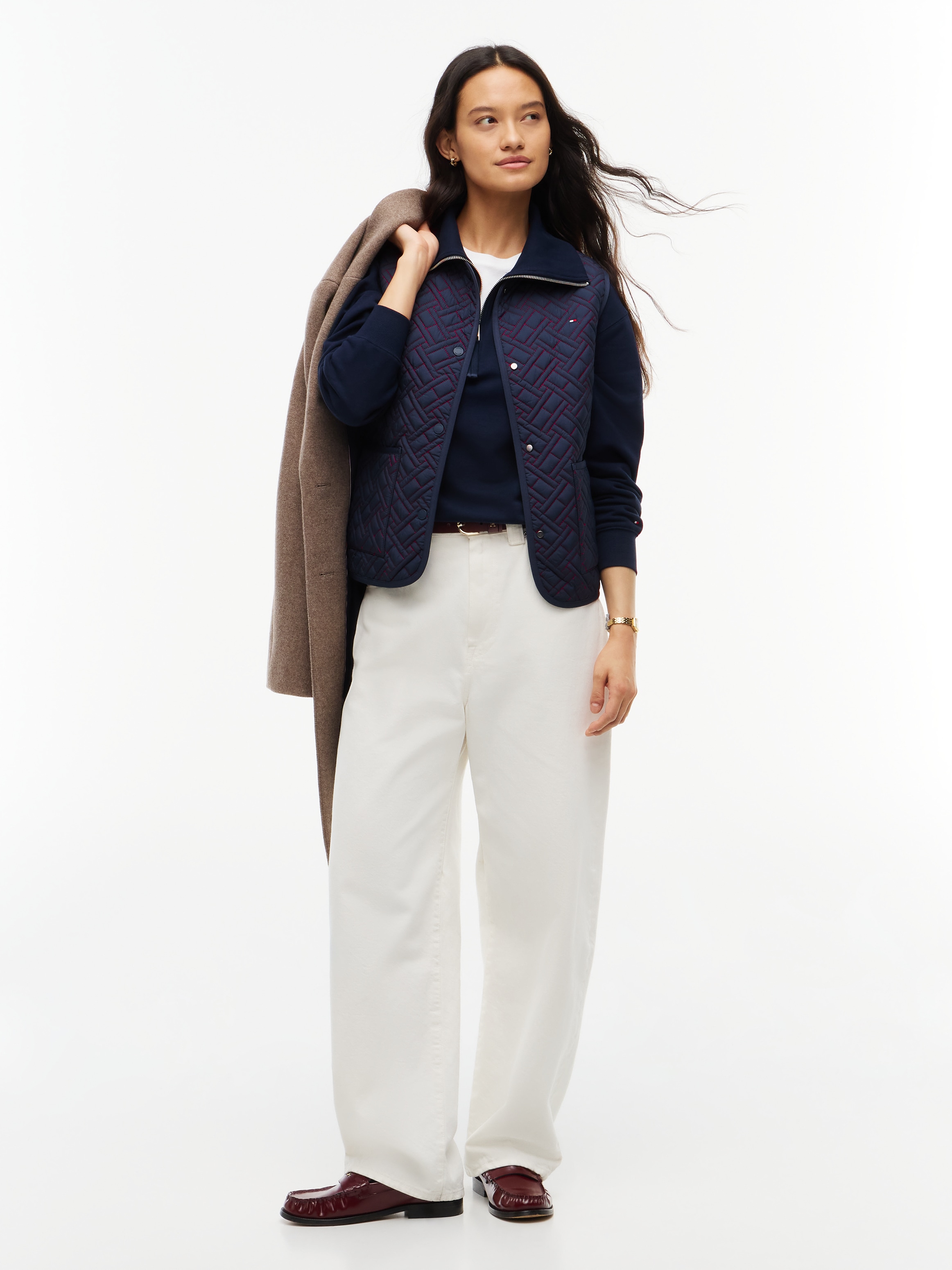 Tommy Hilfiger Steppweste »QUILTED LINER VEST« Kunstfaser