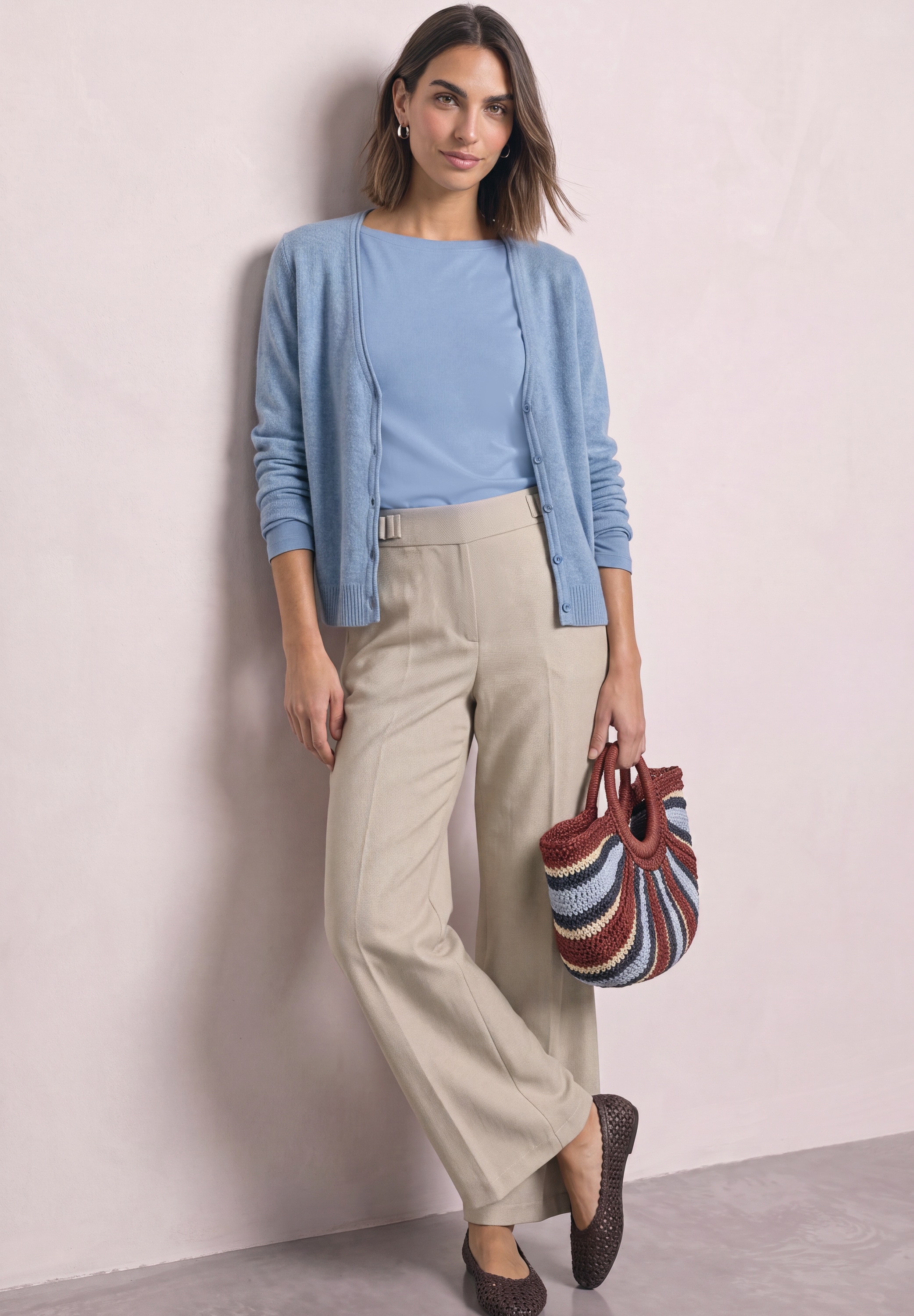 STREET ONE Langarmshirt mit U-Boot-Ausschnitt und Modal