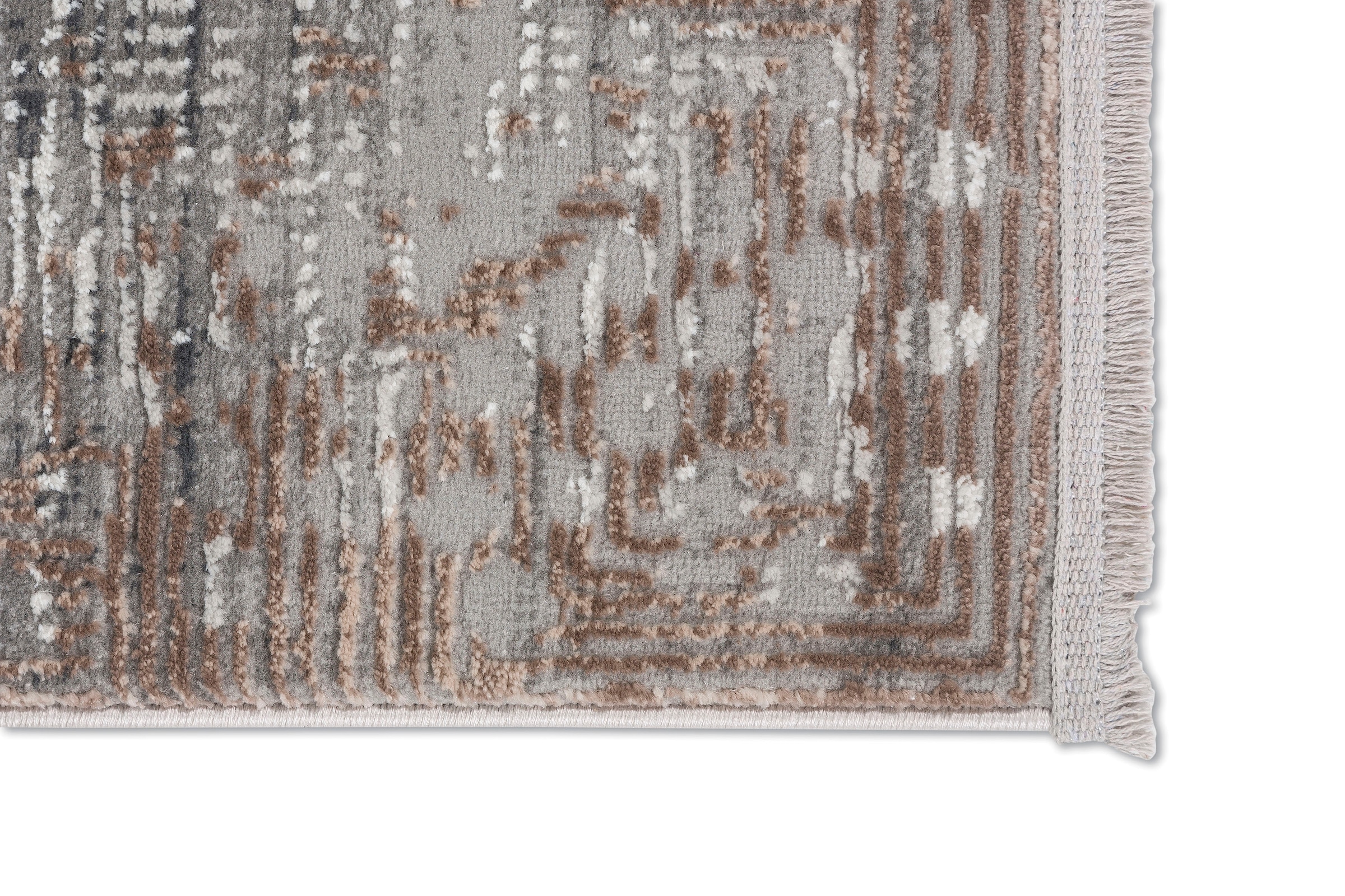 ASTRA Teppich »Vercelli 234 BAUR wollig Effekt, 3-D rechteckig, auf Oberfläche, | Wohnzimmer weiche Kurzflorteppich«, Rechnung mit Fransen