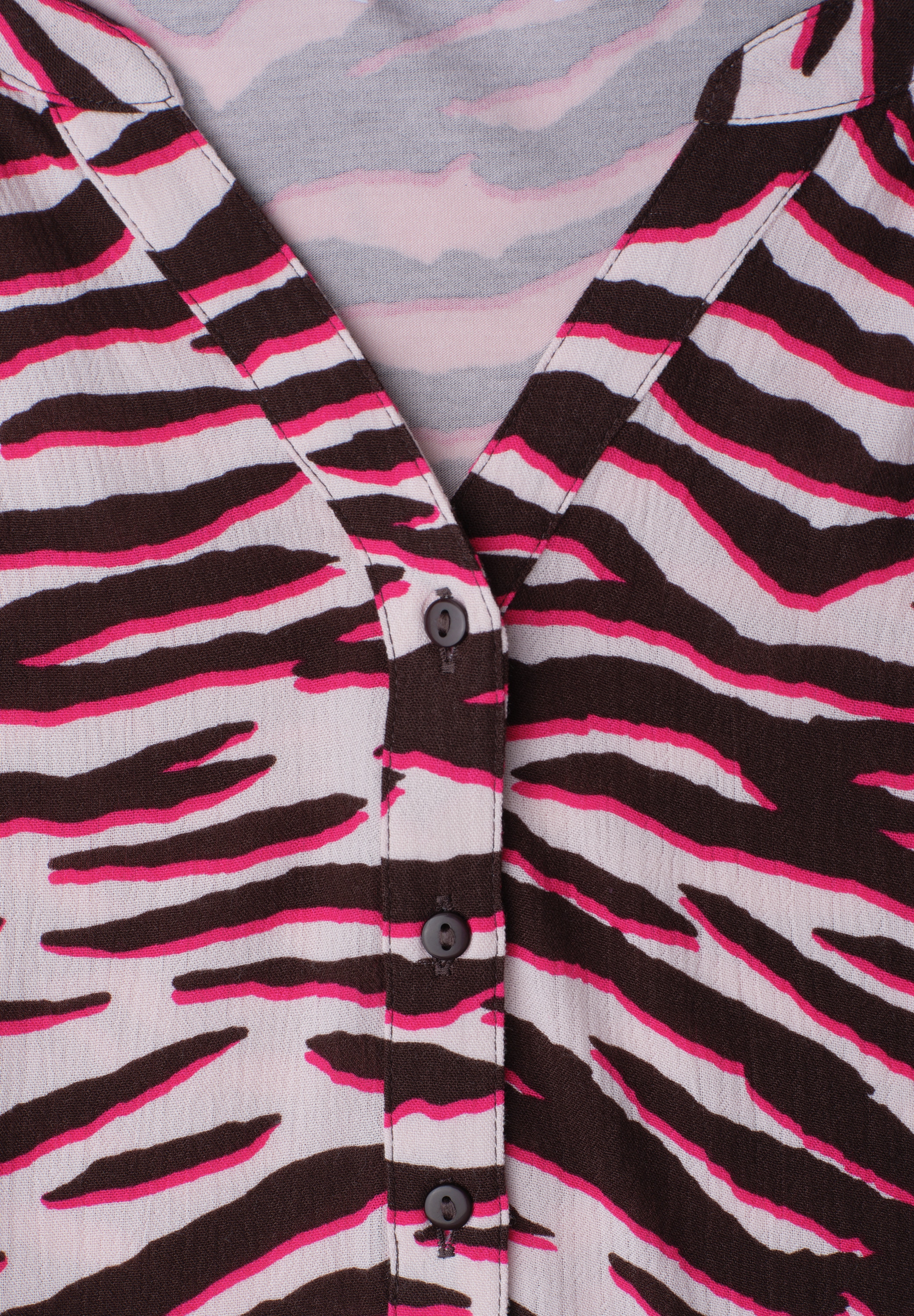 STREET ONE 3/4-Arm-Shirt mit Strukturmix