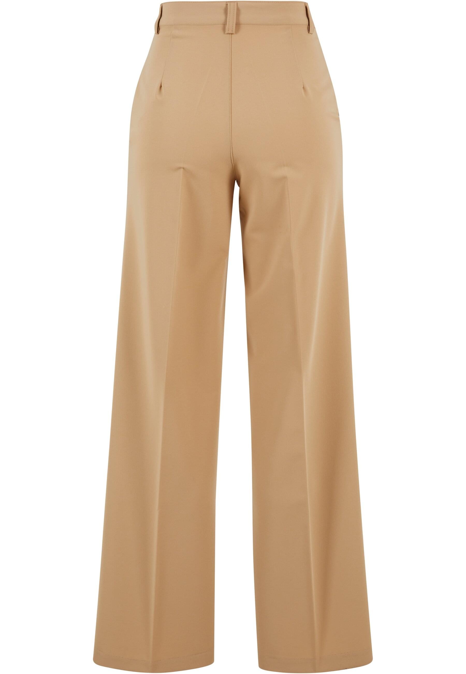 URBAN CLASSICS Stoffhose »Urban Classics Damen Ladies Wide Pleated Pants«, (1 tlg.)