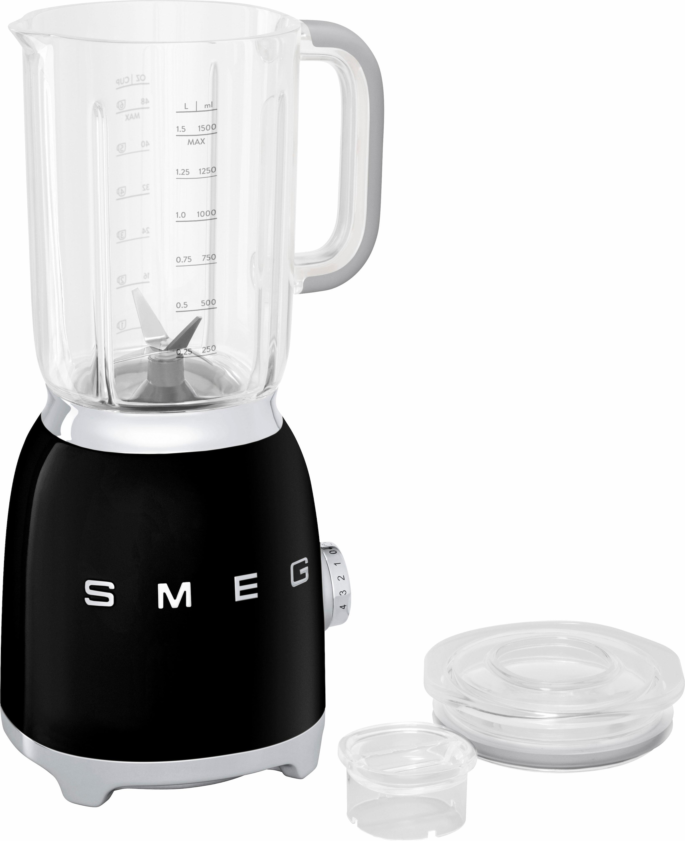 Smeg Standmixer »BLF01BLEU Schwarz«, 800 W, 4 Stufen