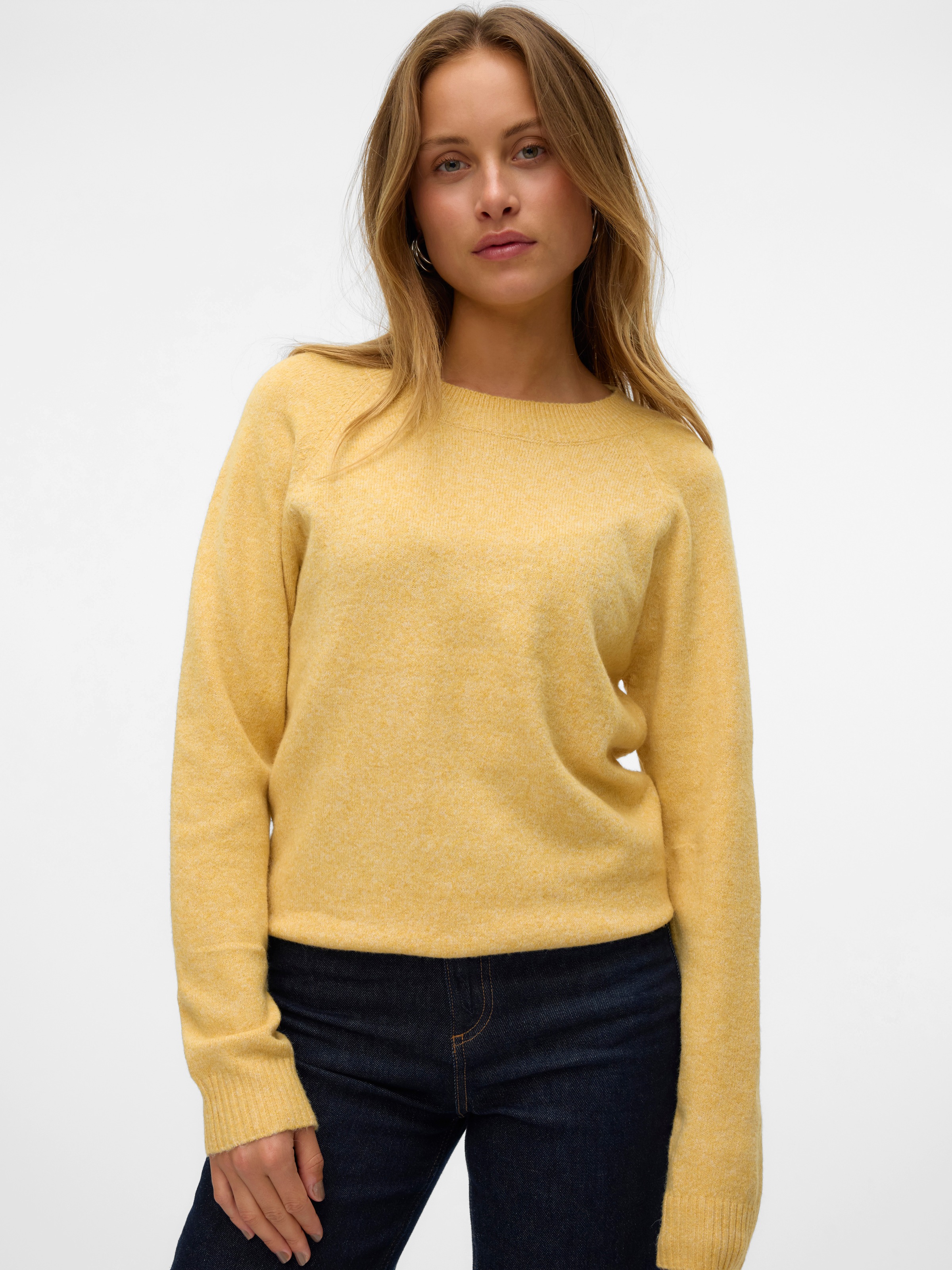 Vero Moda VMDOFFY O-Neck Blouse Yellow 2
