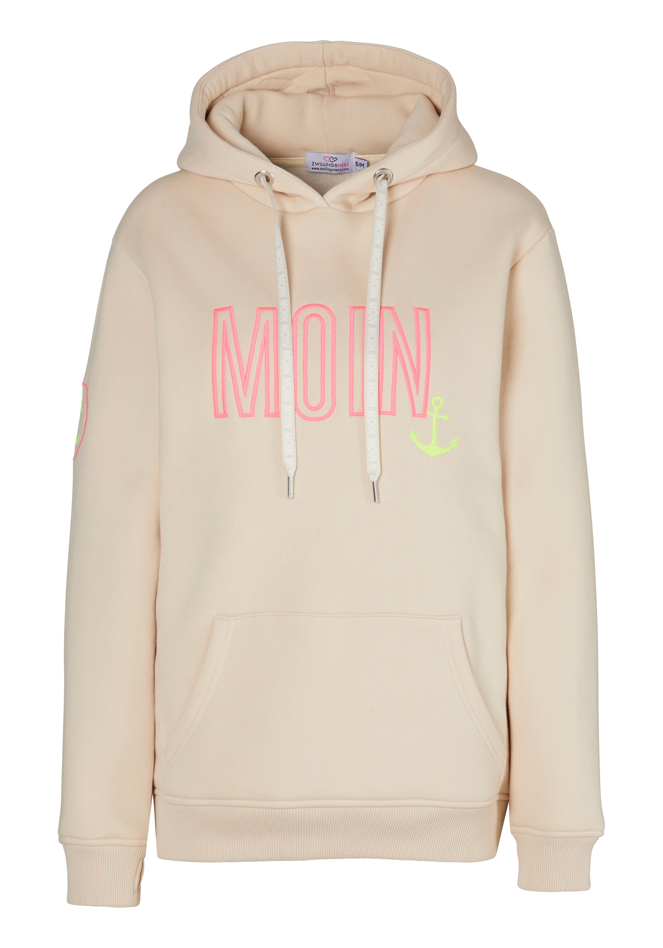 Zwillingsherz Hoodie "Limited Edition", Langarm, Kapuze, Anker Motiv, exklu günstig online kaufen