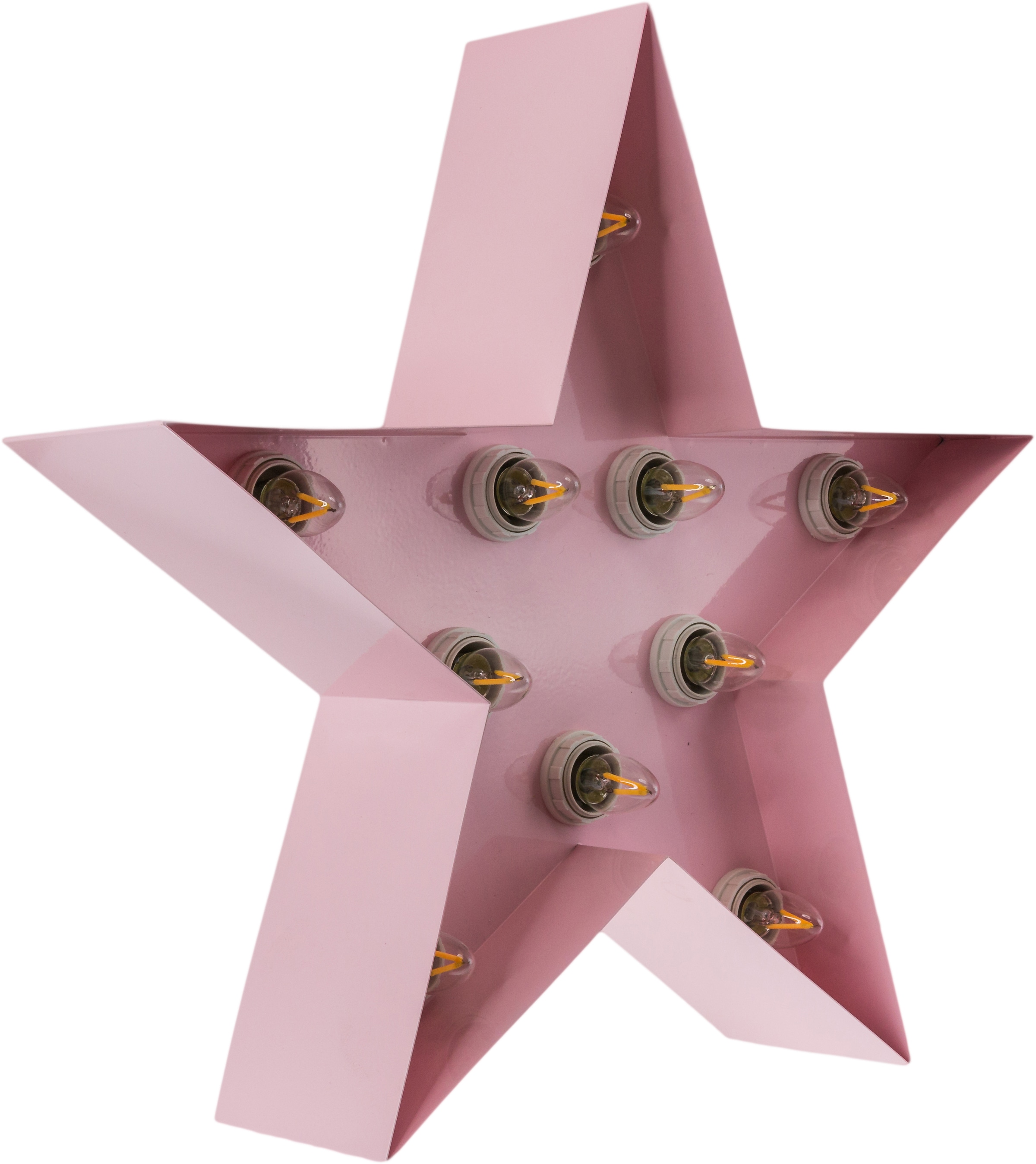 MARQUEE LIGHTS LED Dekolicht »Star«, 10 flammig-flammig, Wandlampe, Tischlampe  Star 10 Lichtquellen E14 (exkl.)- 38x38 cm | BAUR