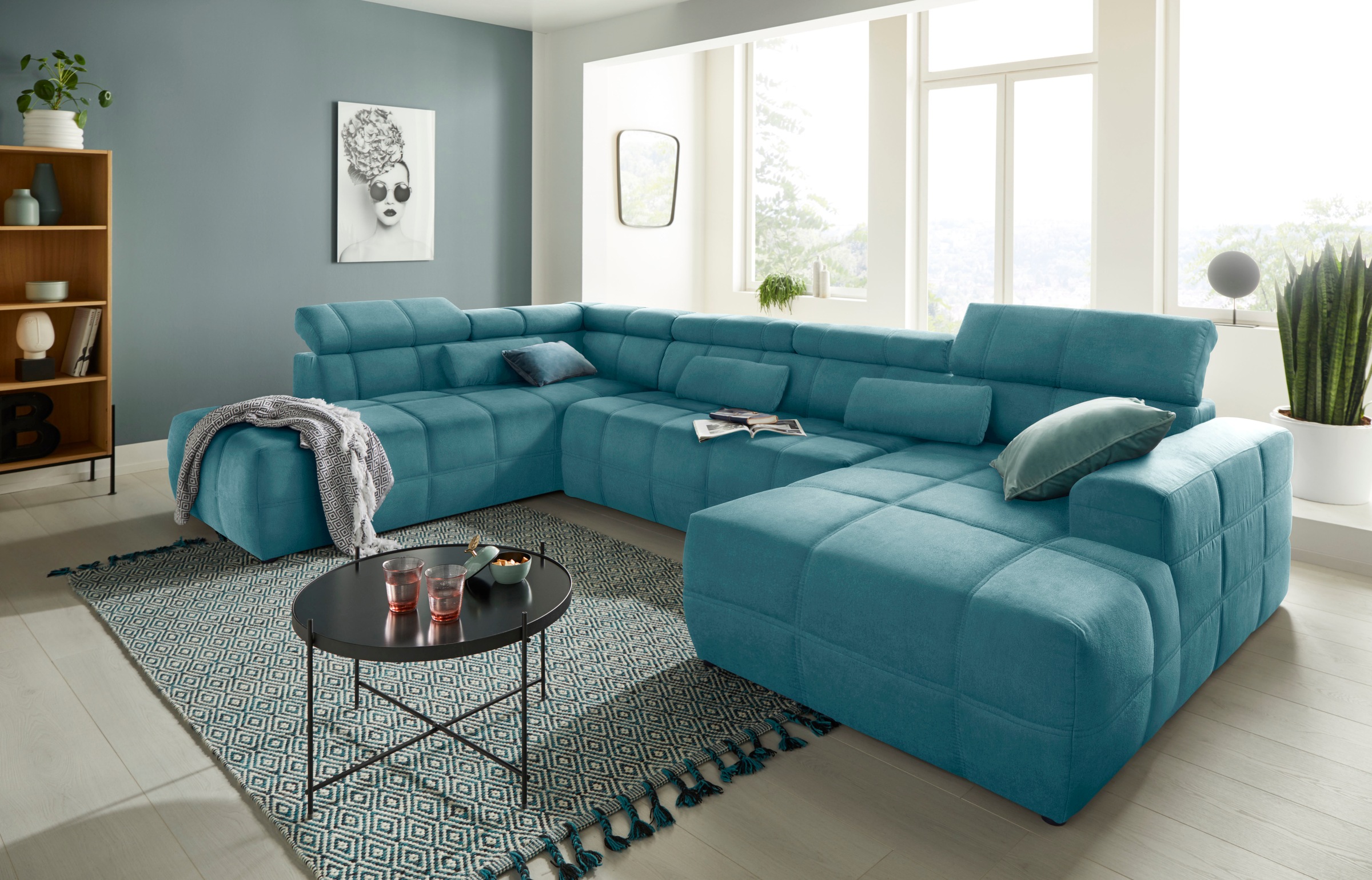 DOMO collection Wohnlandschaft "Brandon, whlw. mit Sitztiefenverstellung, w günstig online kaufen