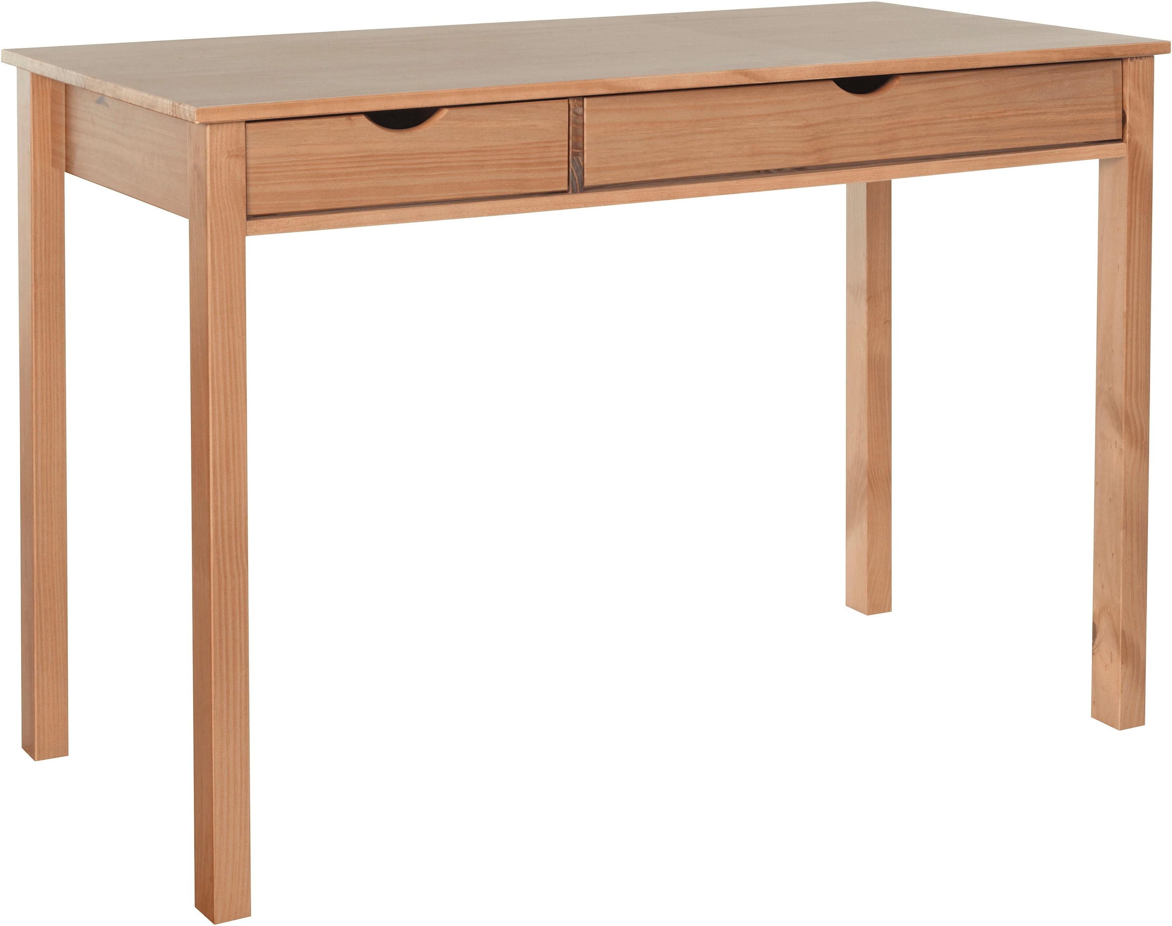 INOSIGN Schreibtisch »Gava«, massives Kiefernholz, für das home office, Laptoptisch Breite 120 cm