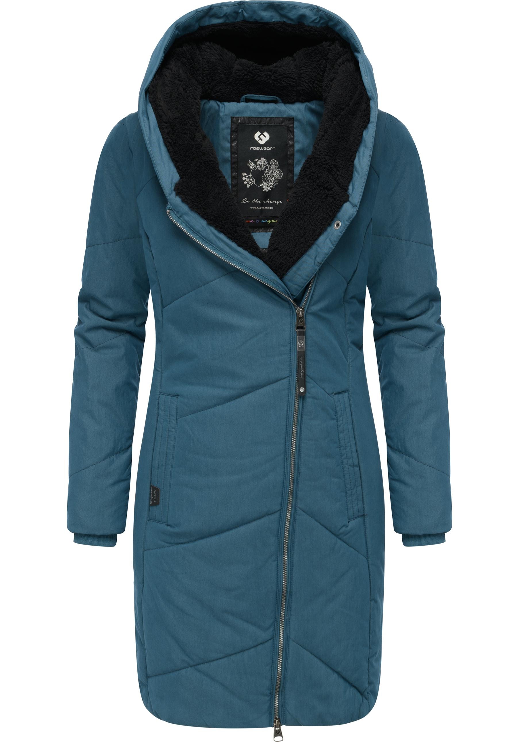 Ragwear Wintermantel »Gordon Long« gesteppter Winterparka mit asymmetrischem Kragen