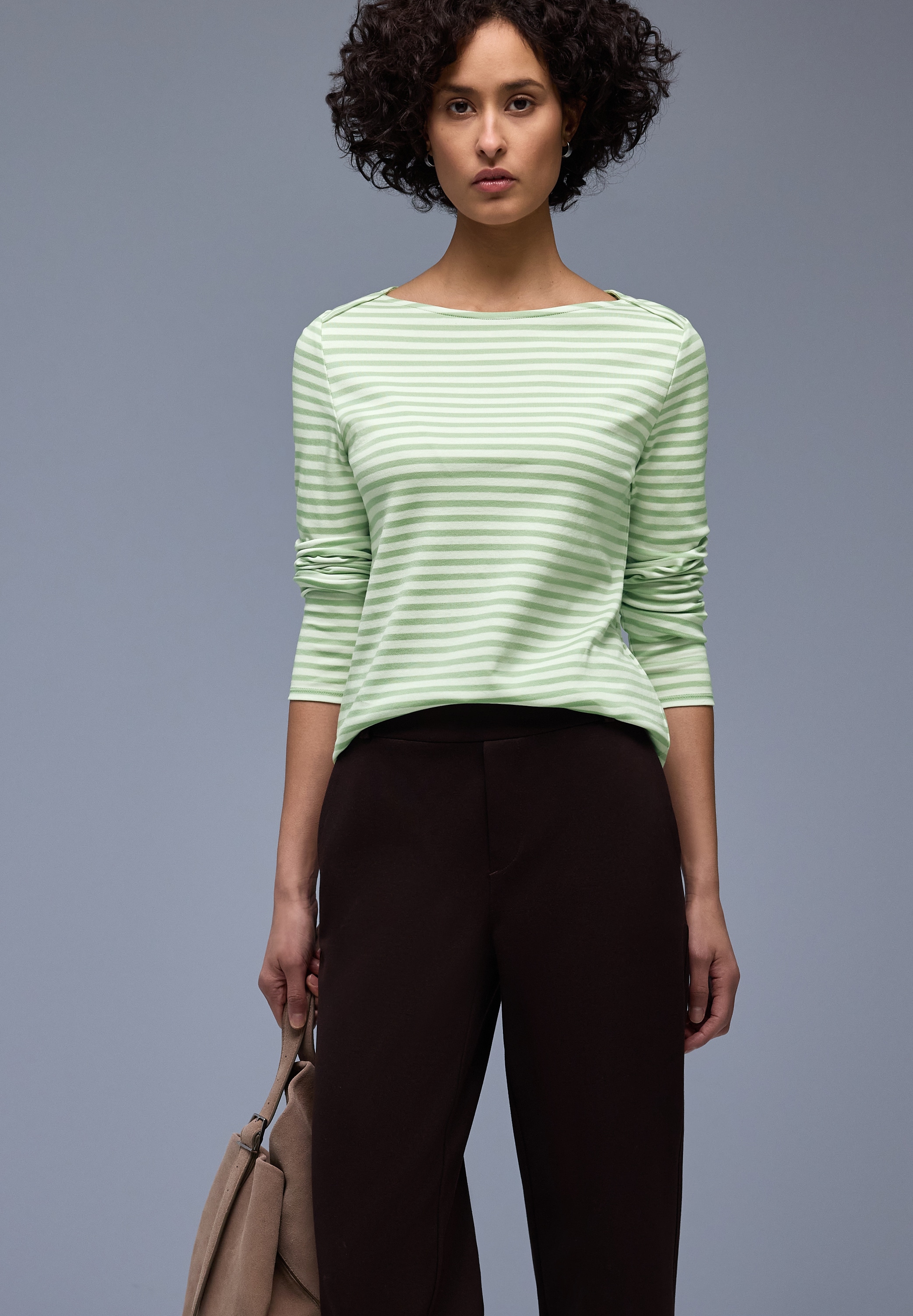 STREET ONE Langarmshirt in Streifen-Optik günstig online kaufen