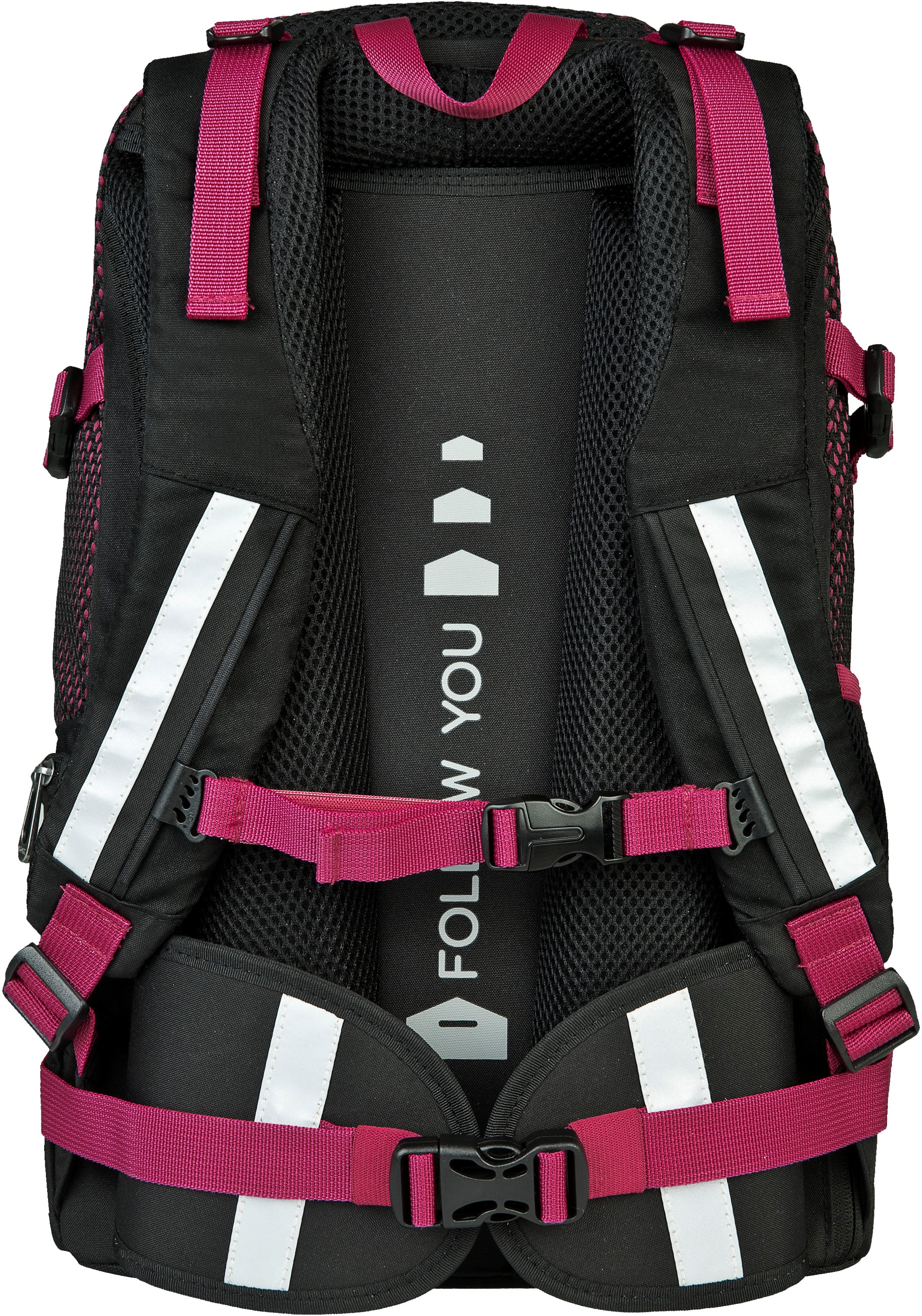 neoxx Schulrucksack »Active, Crazy in Mesh«, reflektierende Details, aus recycelten PET-Flaschen