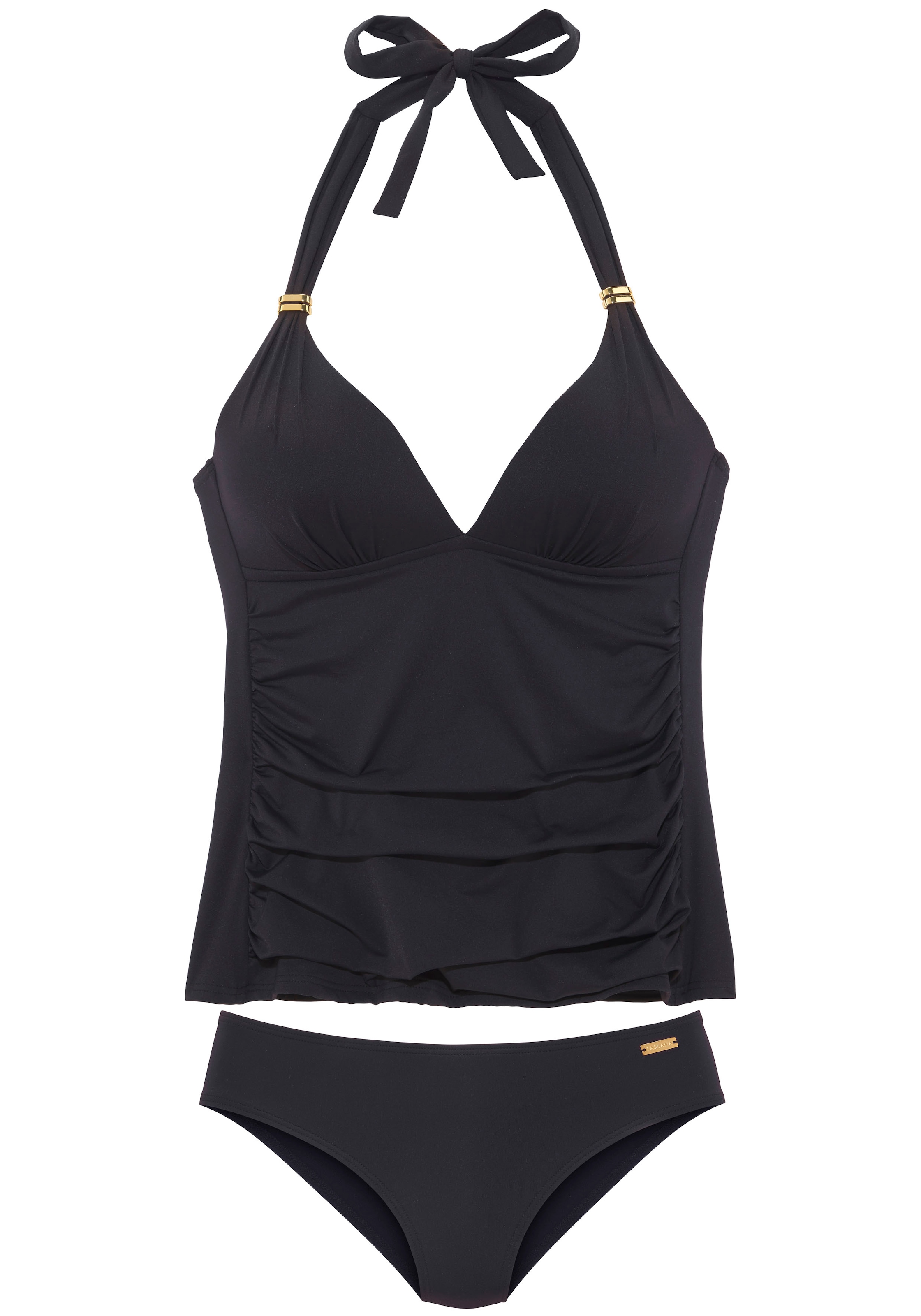 LASCANA Tankini »Toni«, mit goldfarbenen Accessoires