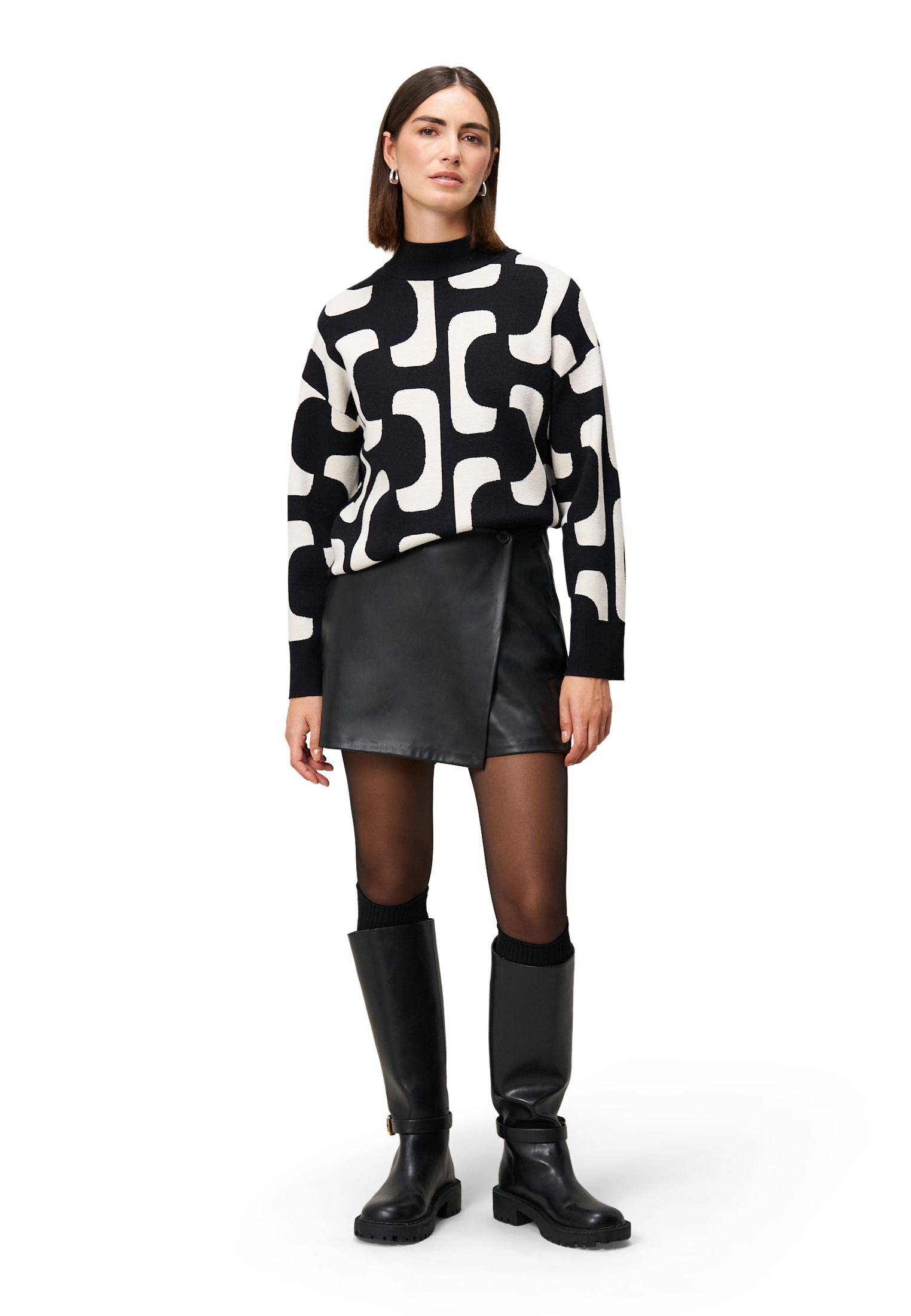 Zero Strickpullover »Damen mit Strickmuster« 1 Stk. Plain/ohne Details