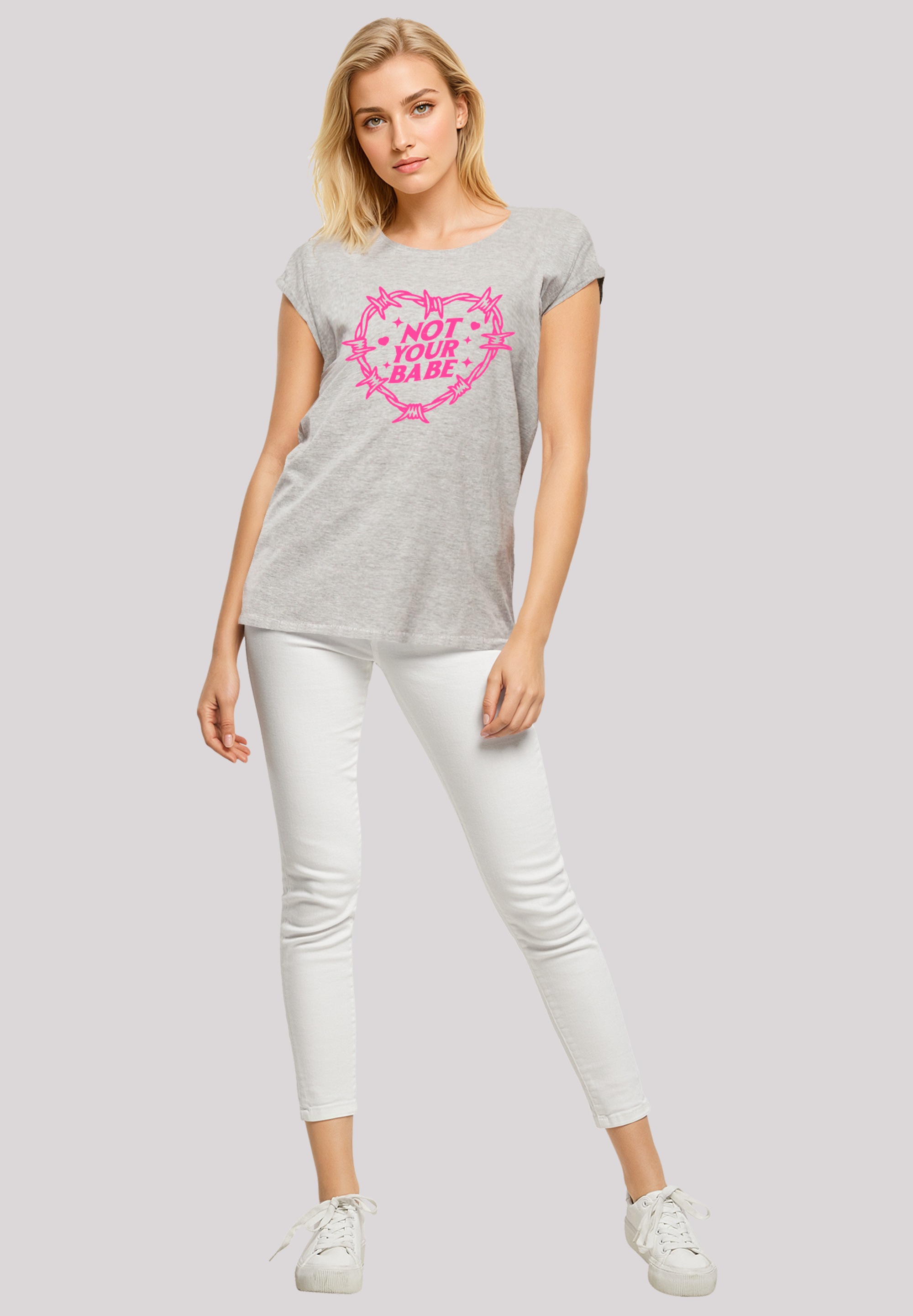 F4NT4STIC T-Shirt »Unabhängige Frau Not Your Babe Frauentag«, Premium Qualität