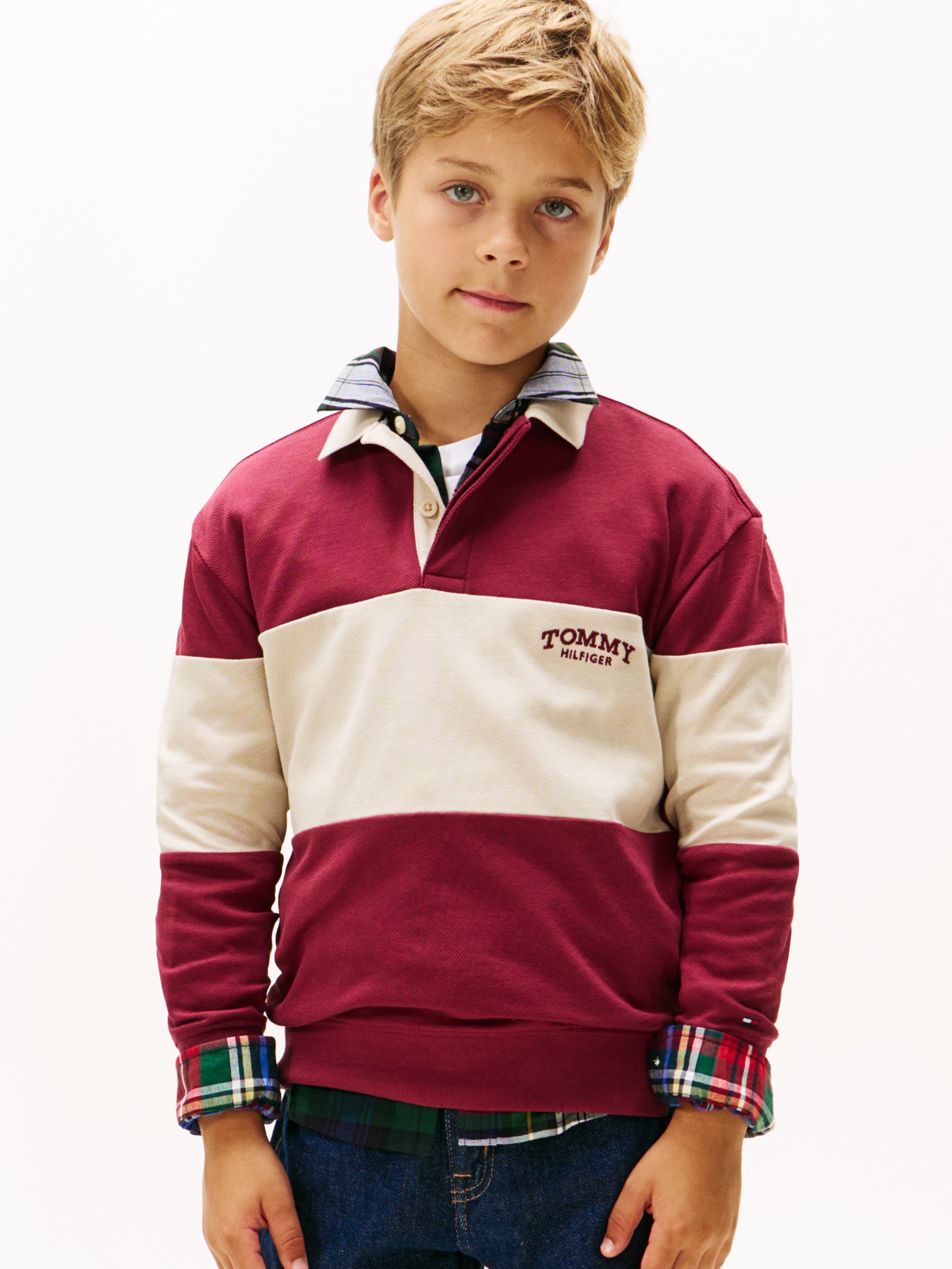 Tommy Hilfiger Langarm-Poloshirt Regular fit, für Kinder bis 16 Jahre