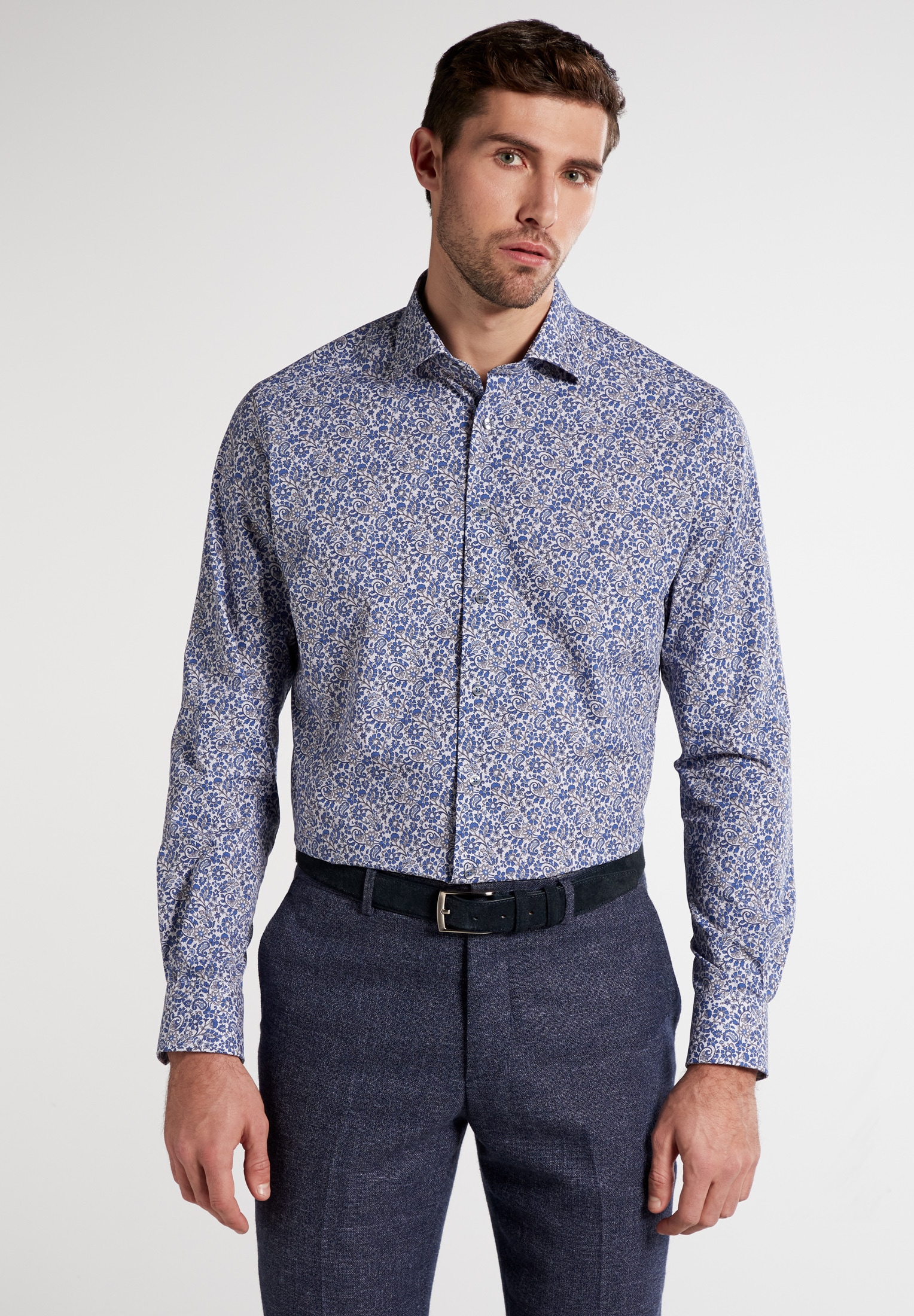 Eterna Langarmhemd "MODERN FIT", EASY IRON (bügelleicht) günstig online kaufen