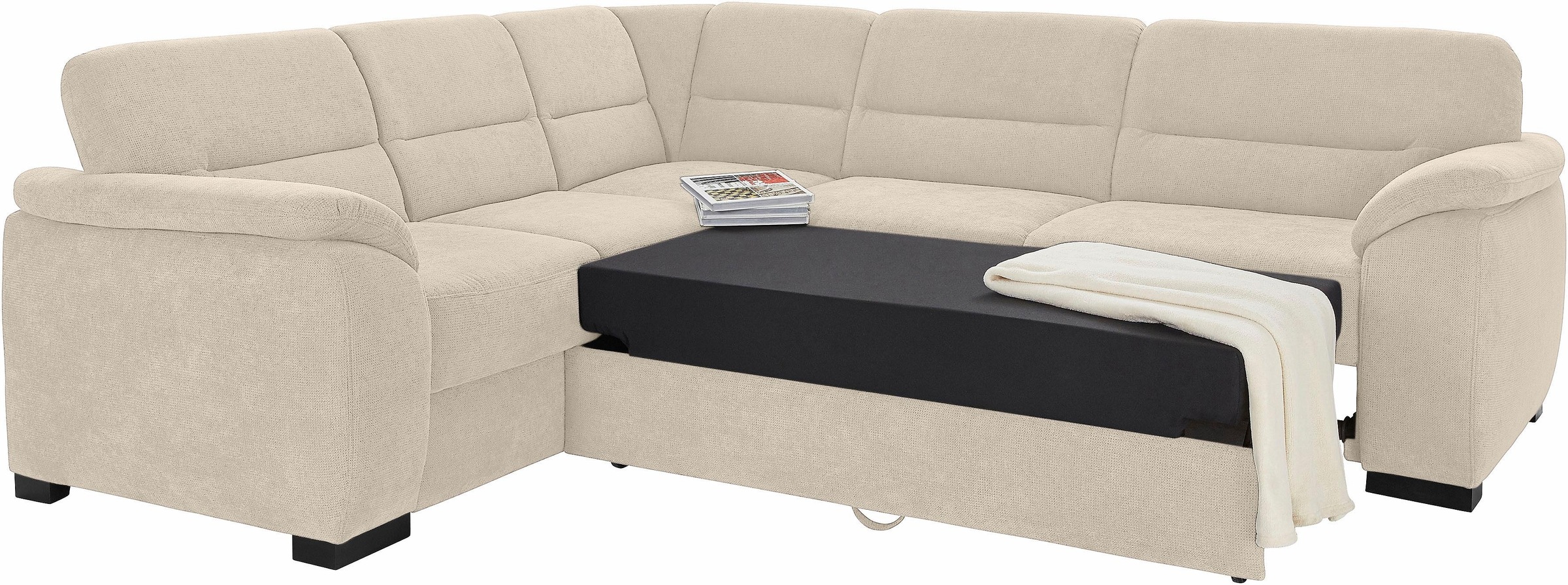sit&more Ecksofa "Montego L-Form, B: 256cm" wahlweise mit Bettfunktion und günstig online kaufen