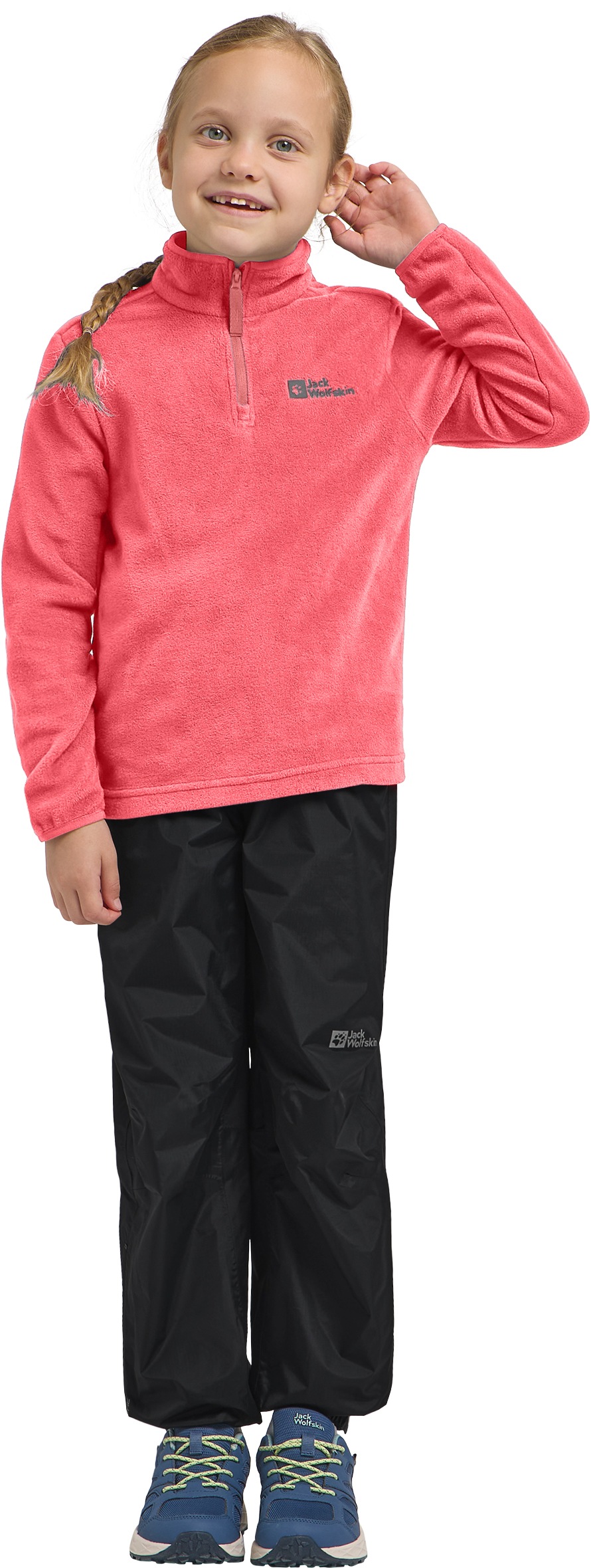 Jack Wolfskin Stehkragenpullover »TAUNUS HALFZIP K«, einfache Temperaturregulierung