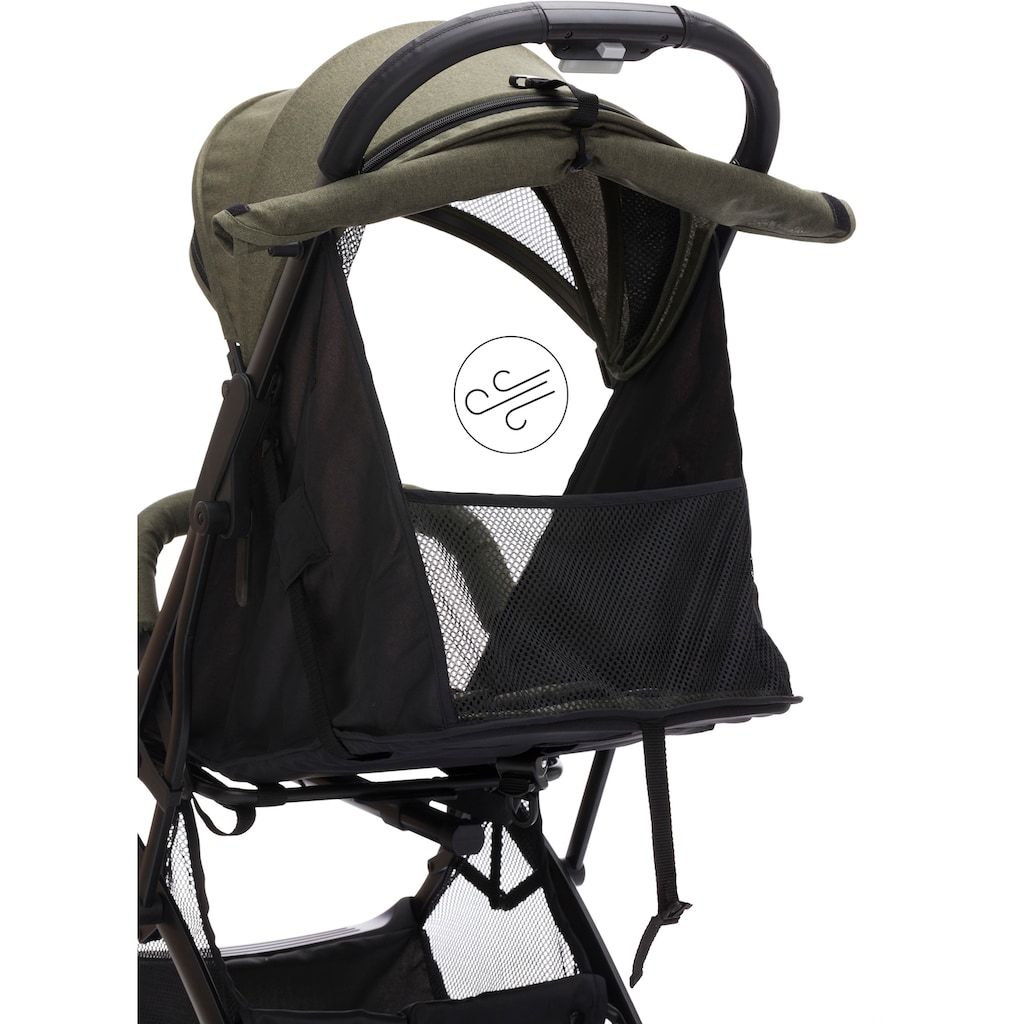 Fillikid Kinder-Buggy »Styler Elite, oliv melange«, 22 kg