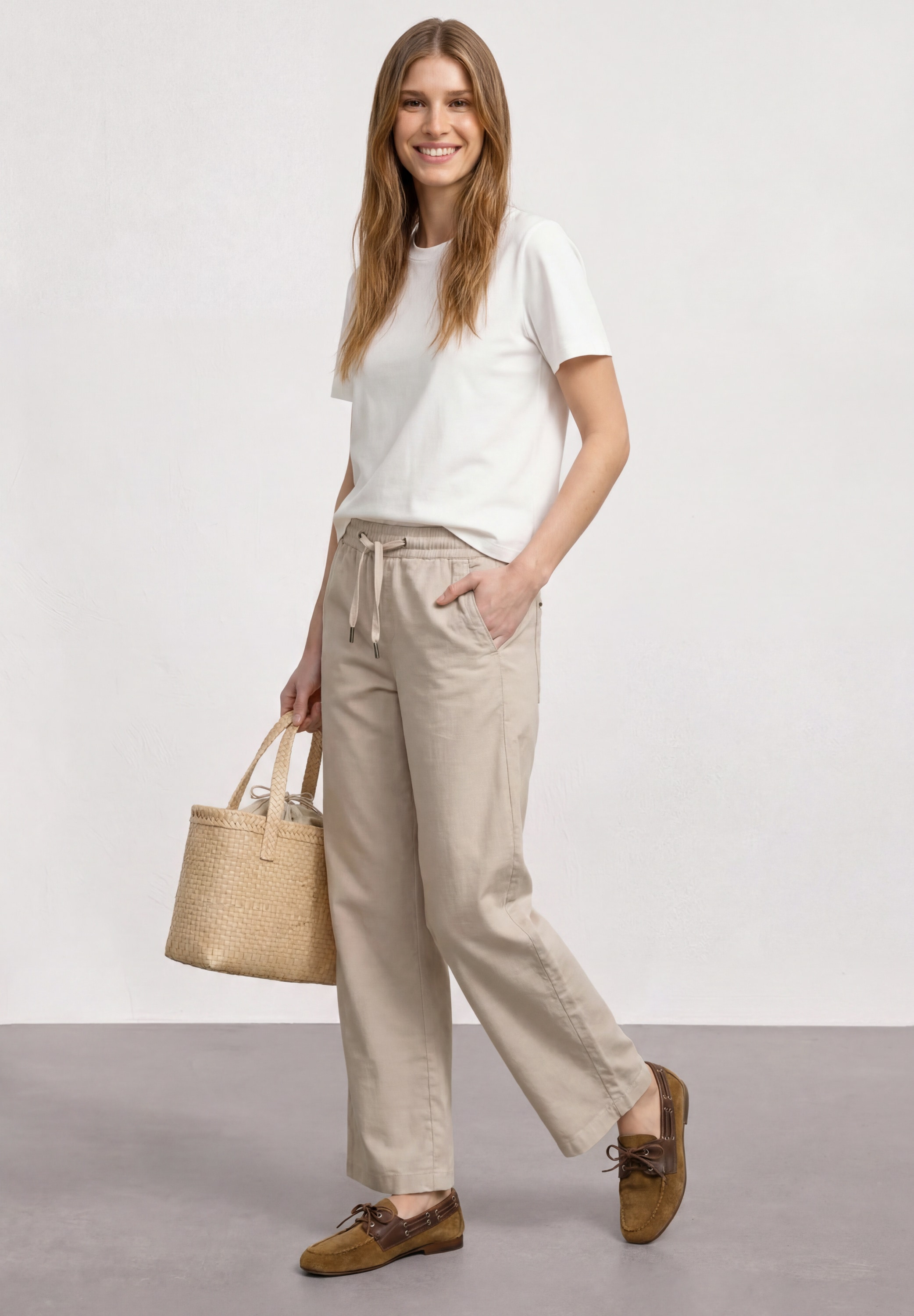 STREET ONE Bermudas  mit Wide Legs