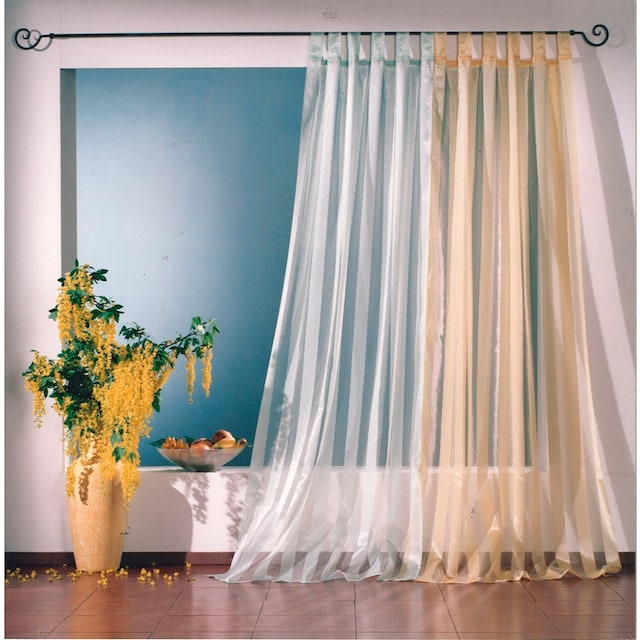 Weckbrodt Vorhang »Lara«, (1 St.), Schlaufenschal, Gardine, transparent,  halbtransparent, Organza bestellen | BAUR