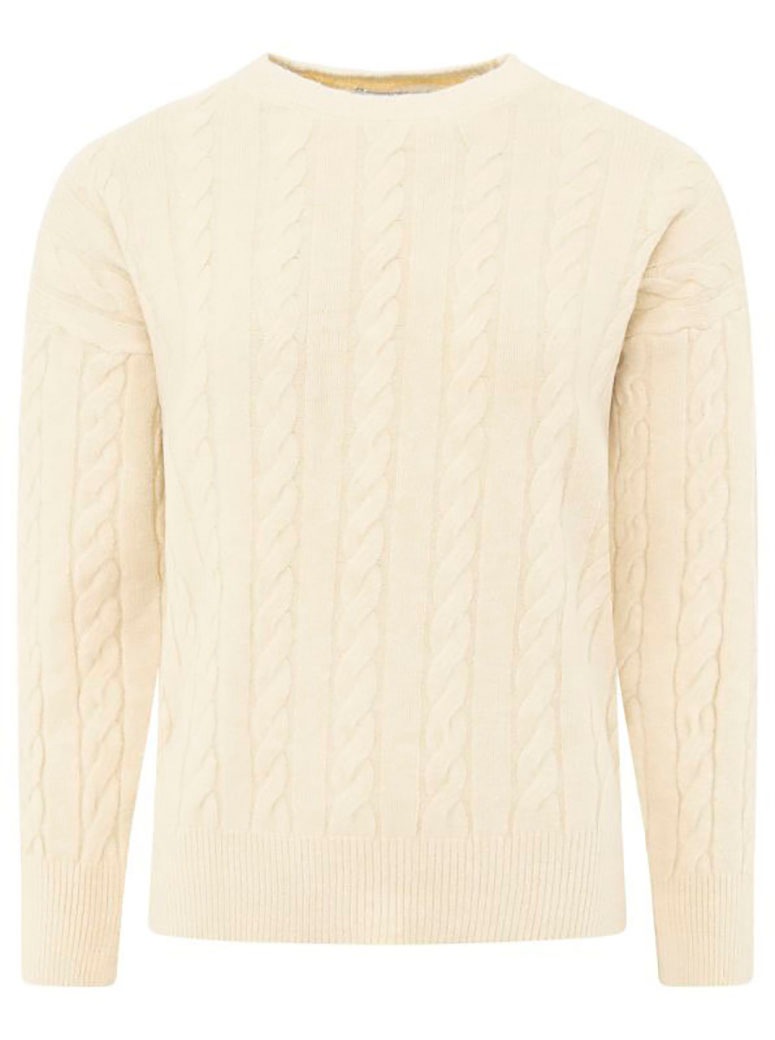 Zwillingsherz Strickpullover »"Zopfstrick"« Rundhalsausschnitt, Zopfstrick, Langarm