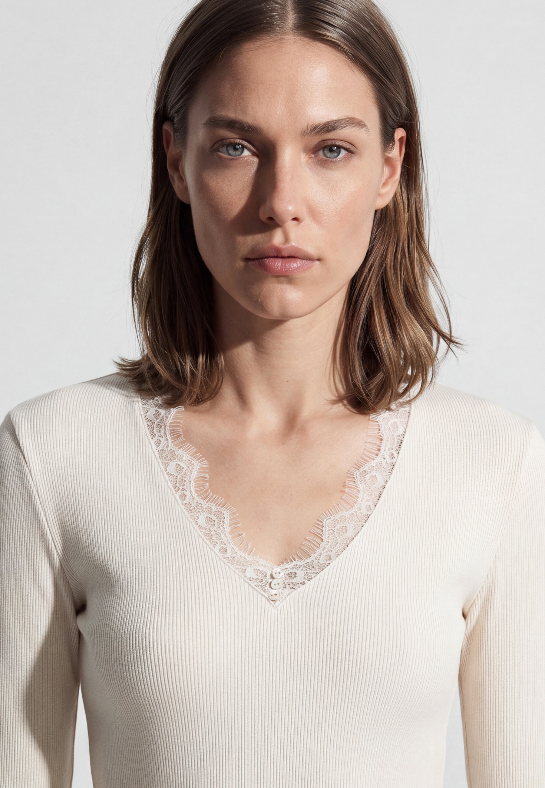Mavi Langarmshirt »FASHION JERSEY« Spitzen Top