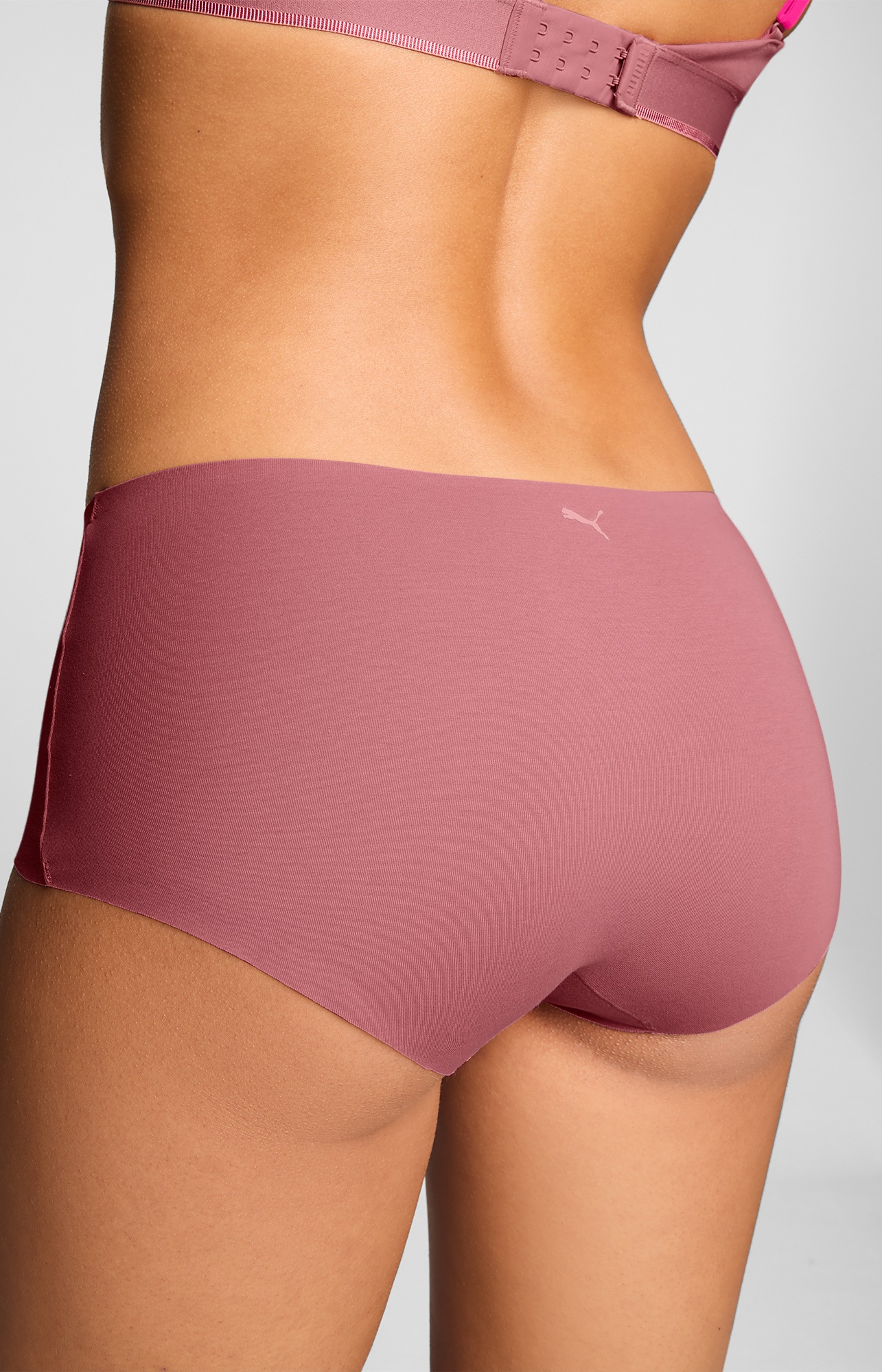 PUMA Retro Pants »PUMA WOMEN INVISIBLE COTTON MINI SHORTS« 2er Pack,  nahtlose Ränder für eine unsichtbare Passform