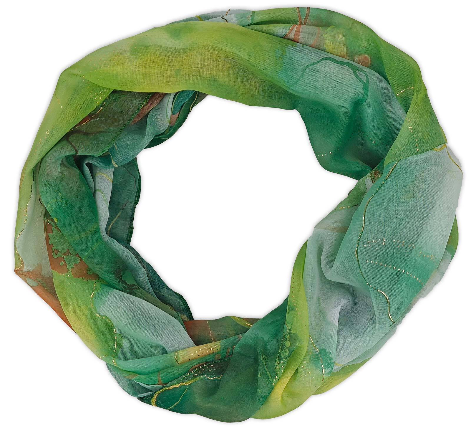 styleBREAKER Loop "Loop Aquarell Glow Metallic Akzente" 1 Stk.