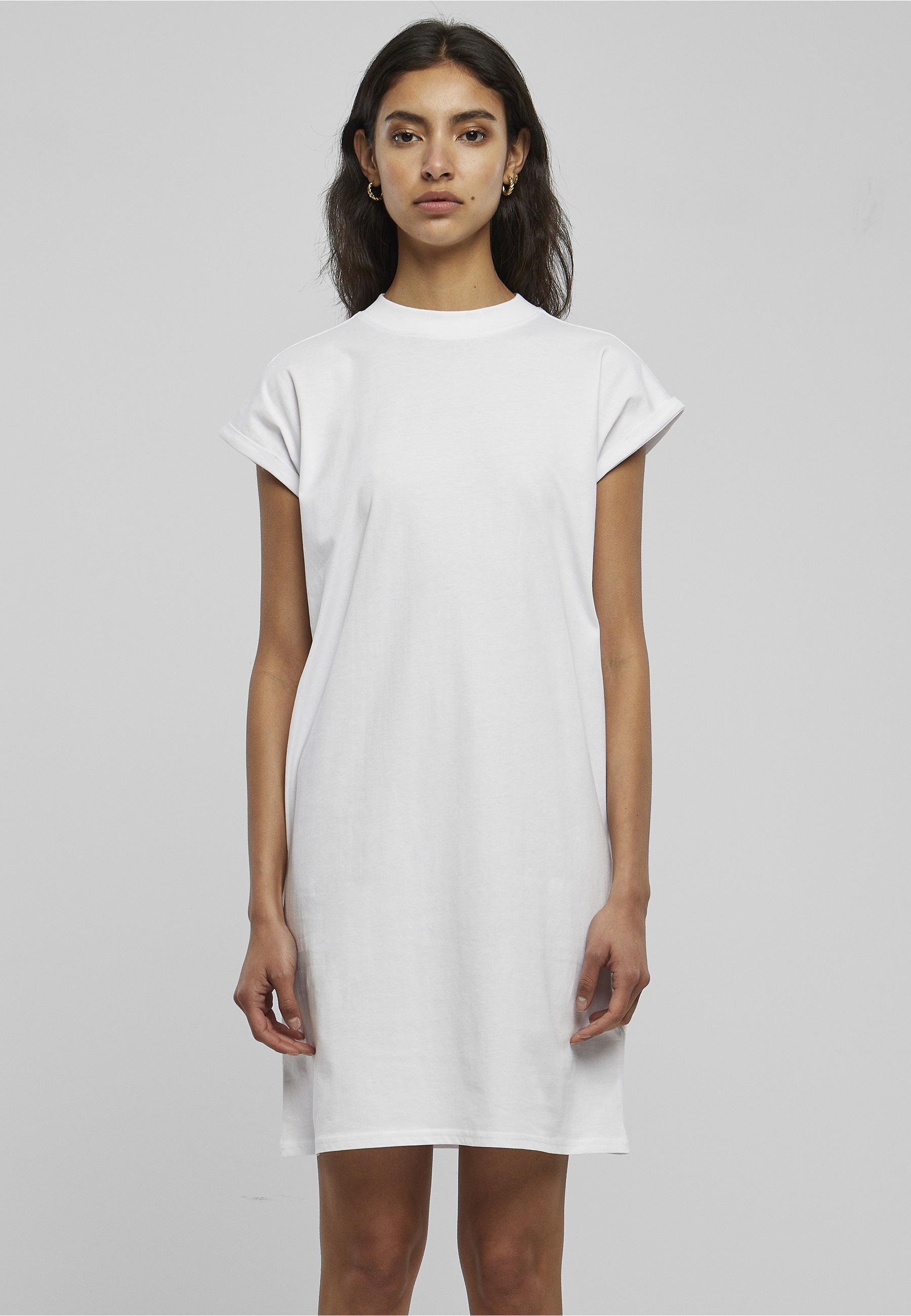 URBAN CLASSICS Shirtkleid »Urban Classics Damen Ladies Turtle Extended Shoulder Dress« 1 Stk. tlg.