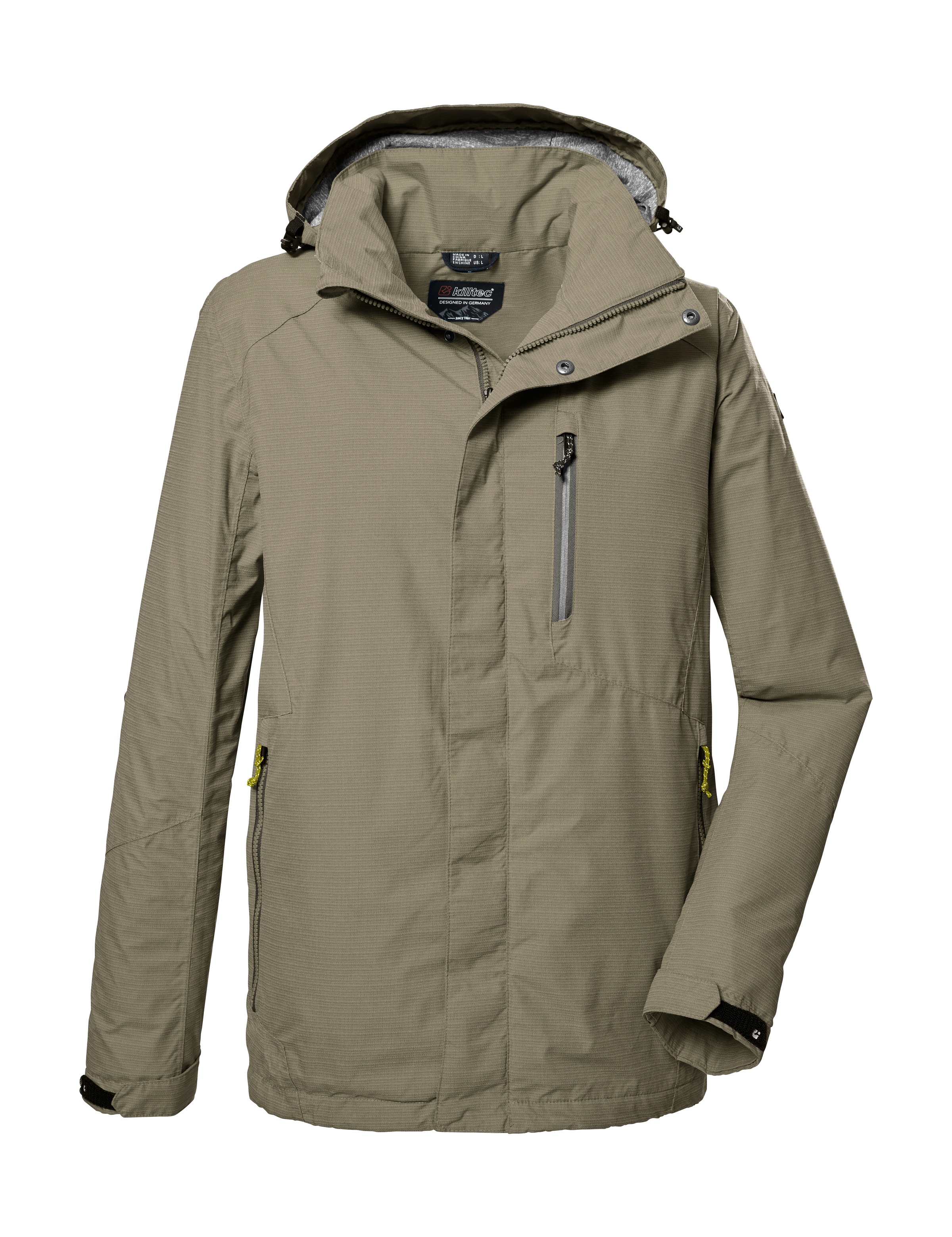 Killtec Outdoorjacke "KOS 256 MN JCKT CARLEB" Wind- und wasserdichte Herrenjacke mit abnehmbarer Kapuze