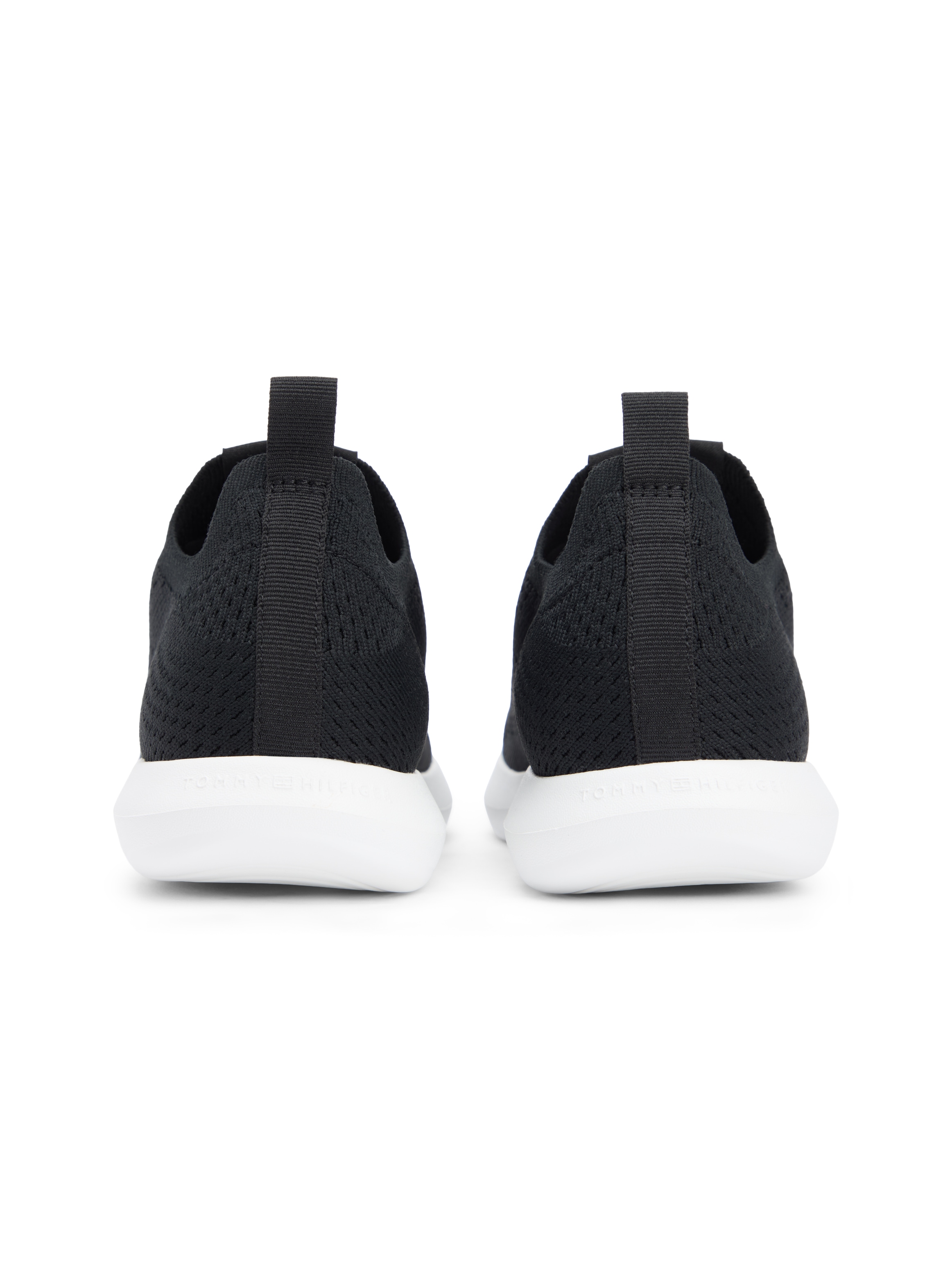 Tommy Hilfiger Slip-On Sneaker »TH KNIT EXTRALIGHT RUNNER«  Freizeitschuh, Halbschuh, Slipper mit elastischen Schnürsenkeln