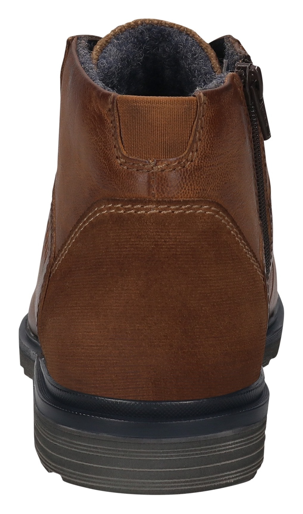 bugatti Schnürboots, Boots, Herrenschuh, Stiefelette mit seitlichem Logo-Branding