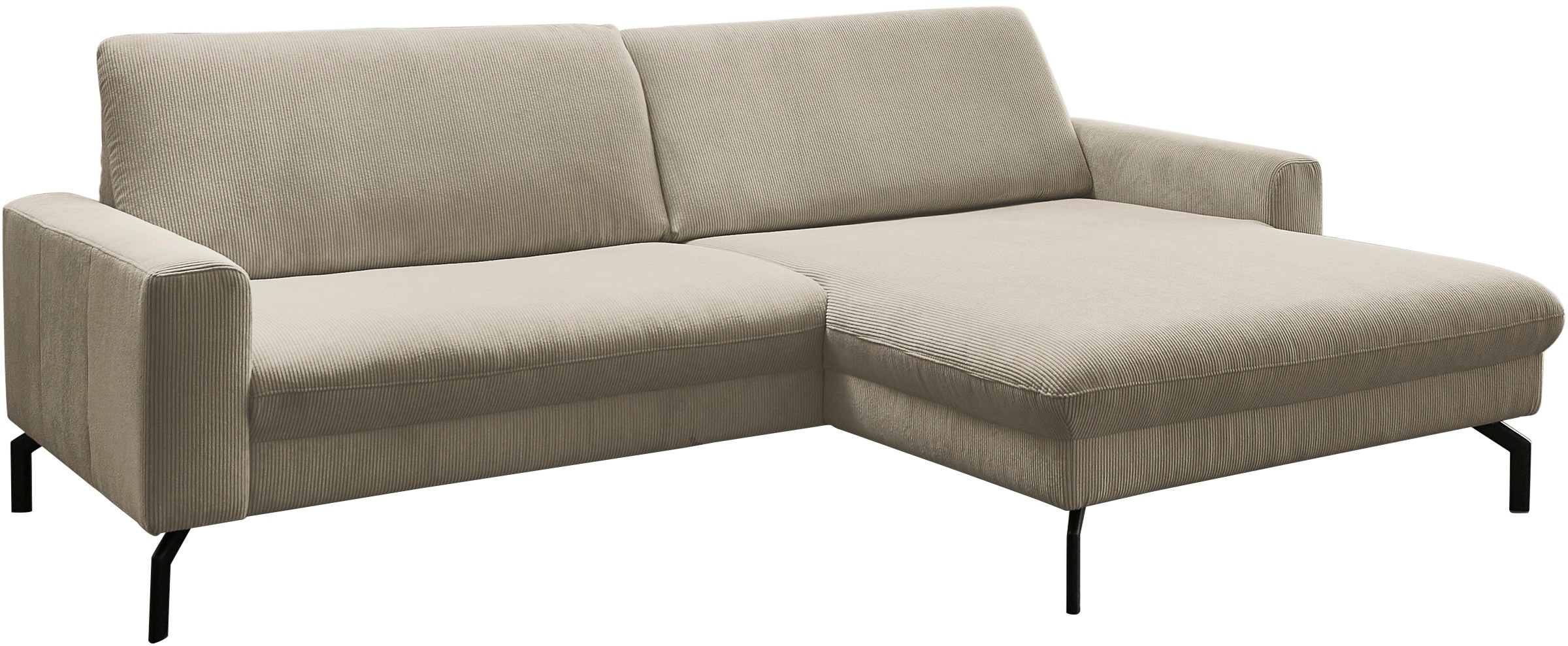 Die PlanBar Ecksofa wahlweise mit Kopfstützen und Sitztiefenverstellung