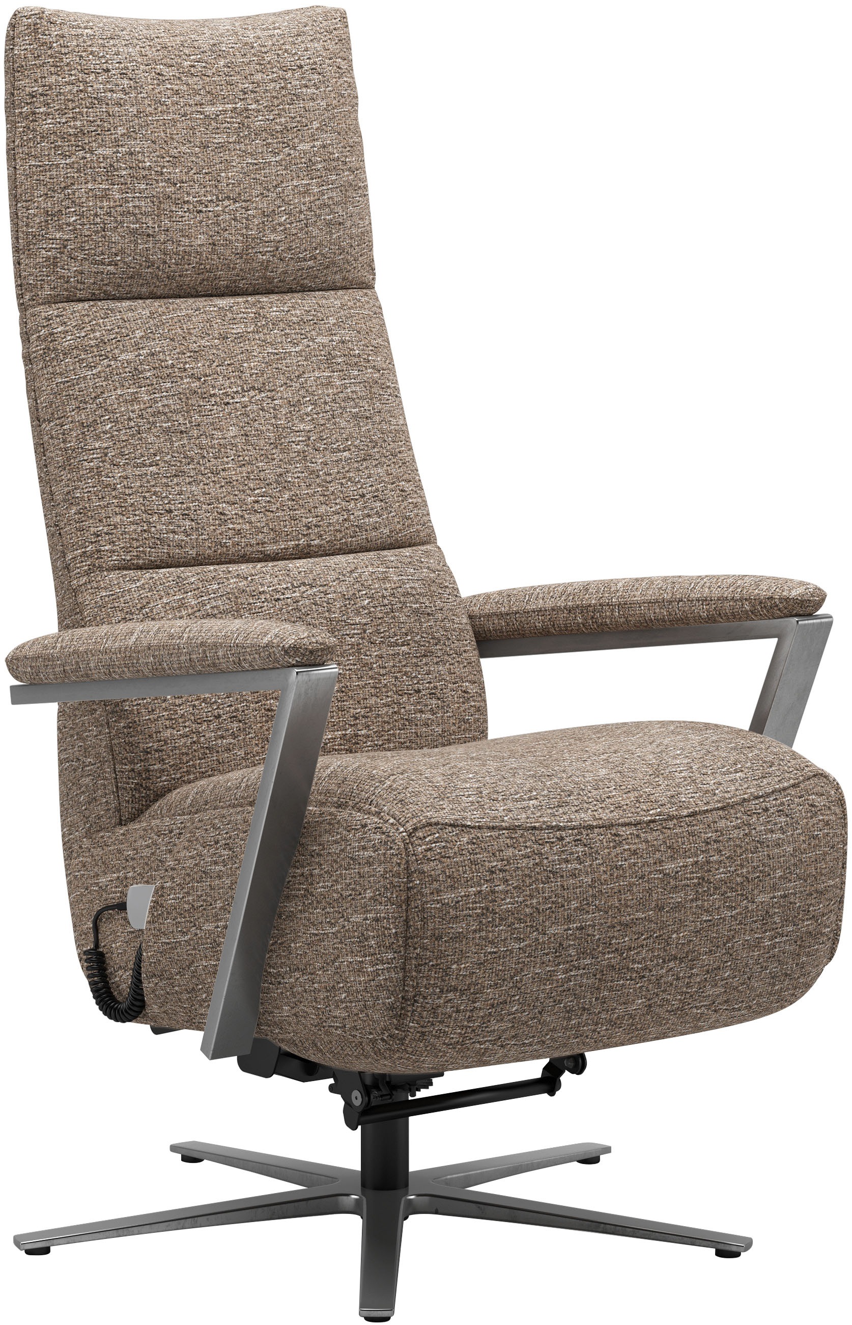 TV-Sessel SIT & MORE "Vario Comfort, inkl. Kopfteilverstellung & 360 Drehfunktion", cappucino, B:70cm H:124cm T:85cm, 100% Polyester, Sessel, mit Herz-Waage-Funktion & 3 Motoren, Höhe der Armlehnen 60cm 8