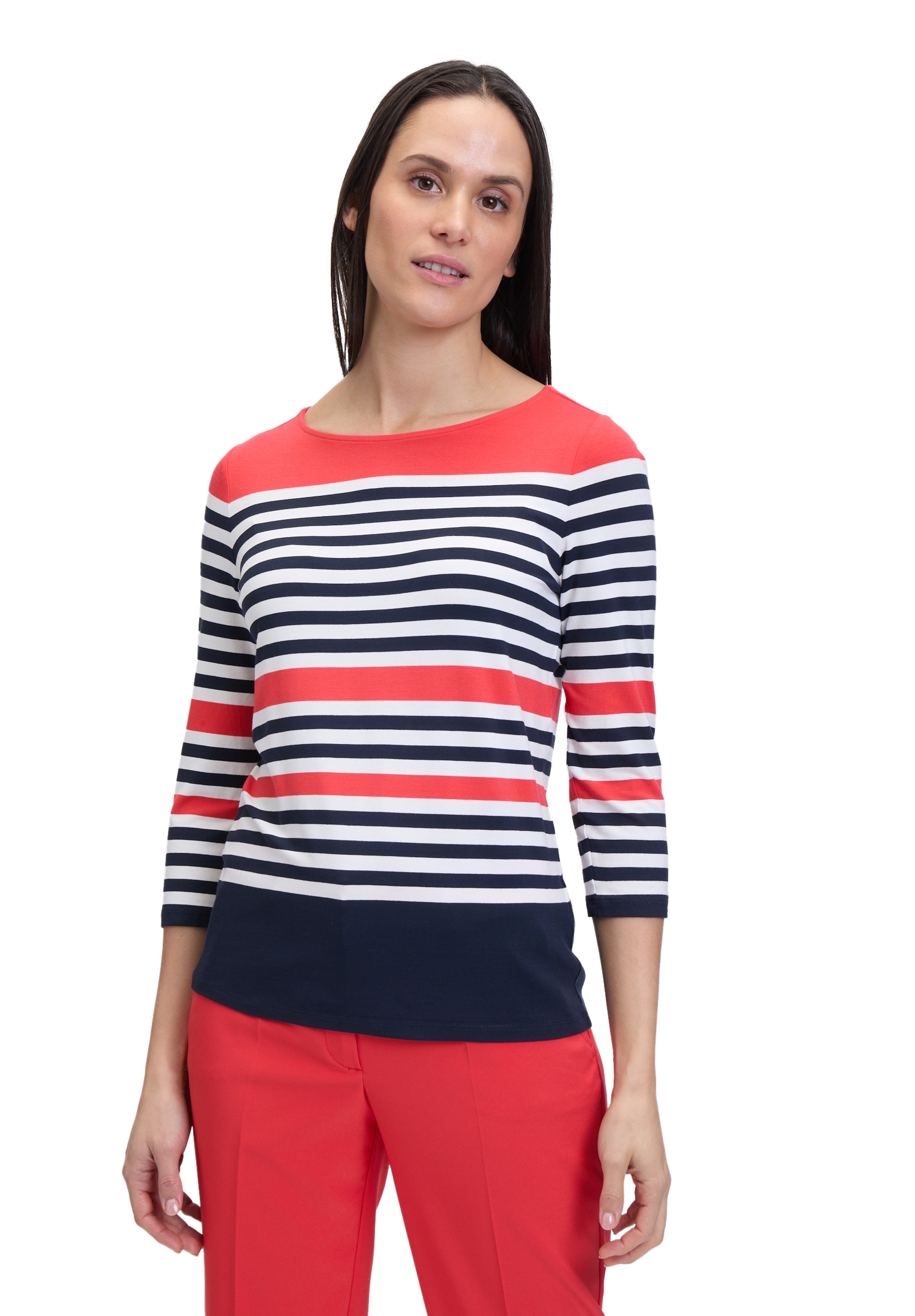 Betty Barclay 3/4-Arm-Shirt "Betty Barclay Damen Basic Shirt mit U-Boot-Aus günstig online kaufen
