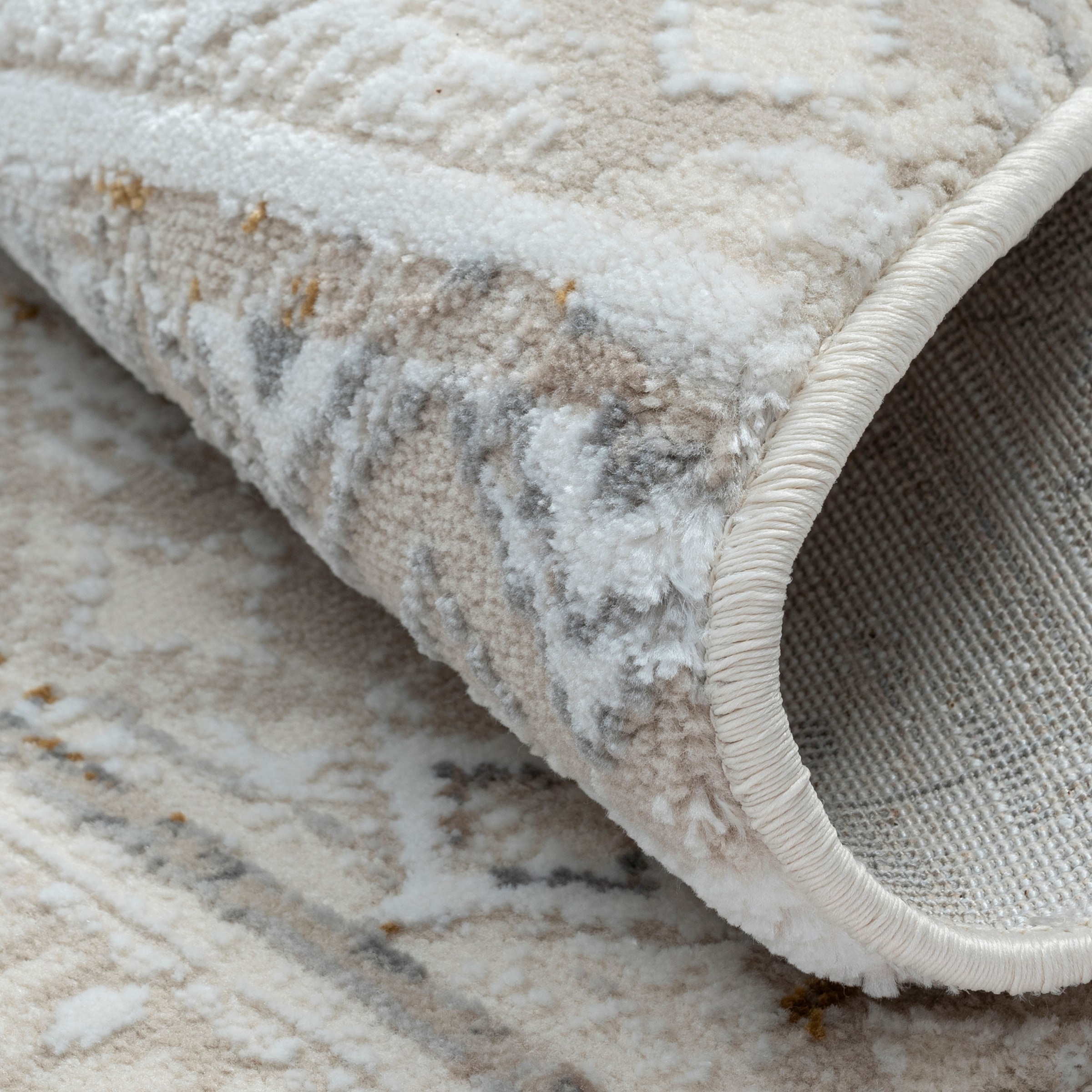 Myflair Möbel & Accessoires Teppich »My Nomady Lagerräumung«, rund, 10 mm Höhe, Kurzflor, Scandi-Design, besonders weich durch Microfaser
