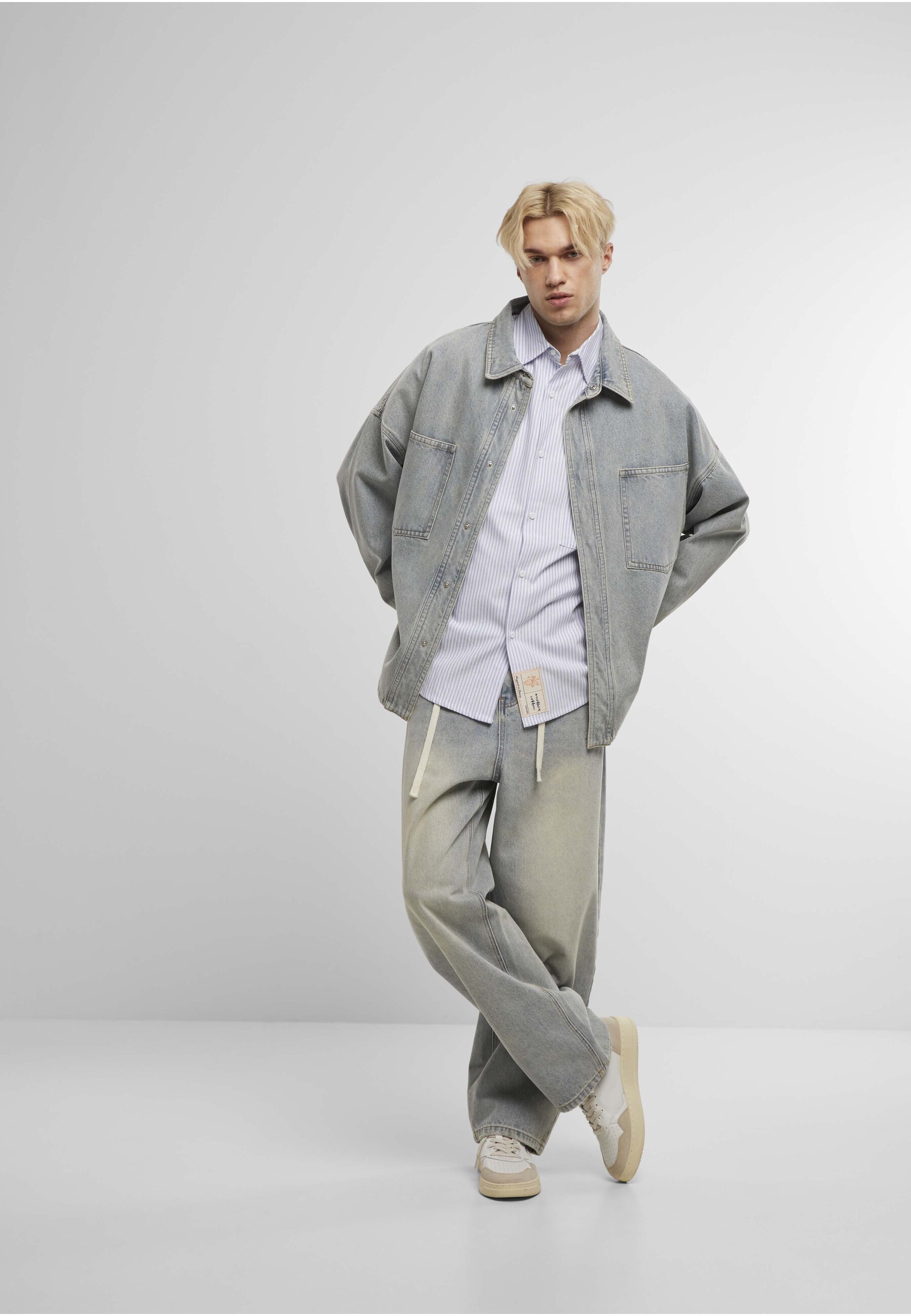 Another Cotton Lab Jeansjacke »Another Cotton Lab Oversized Jeans Over Shirt« 1 Stk. tlg. ohne Kapuze