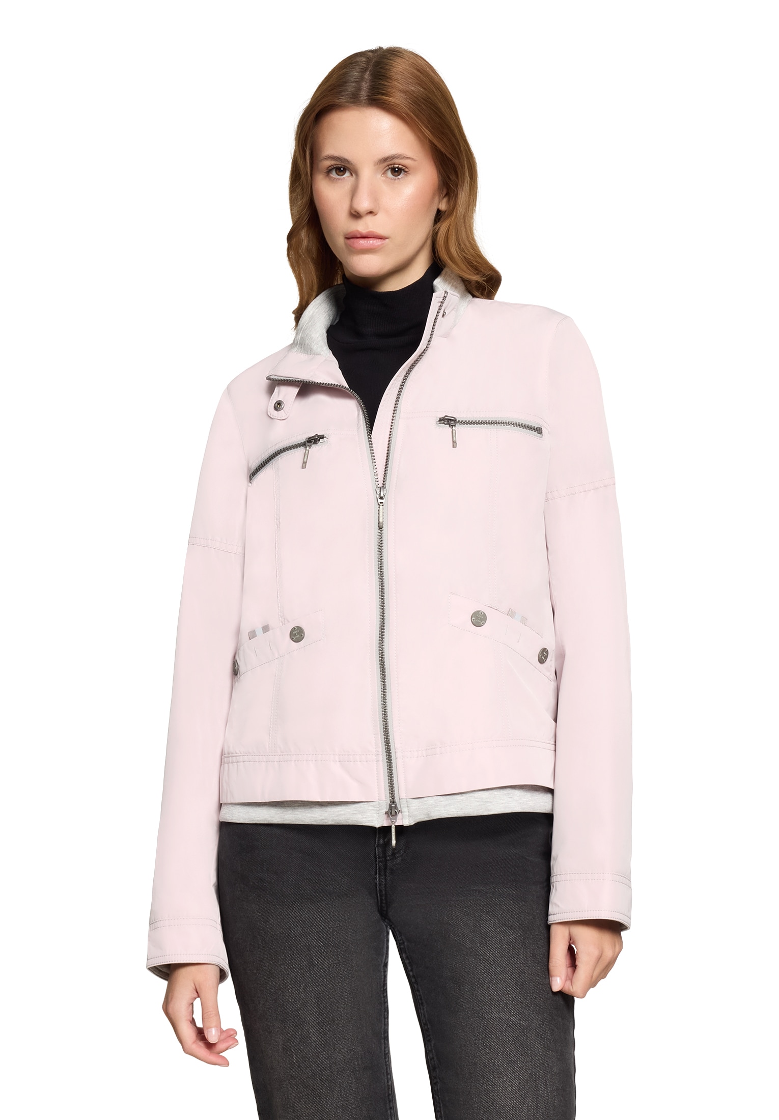 Amber & June Sommerjacke "Damen mit Stehkragen" günstig online kaufen