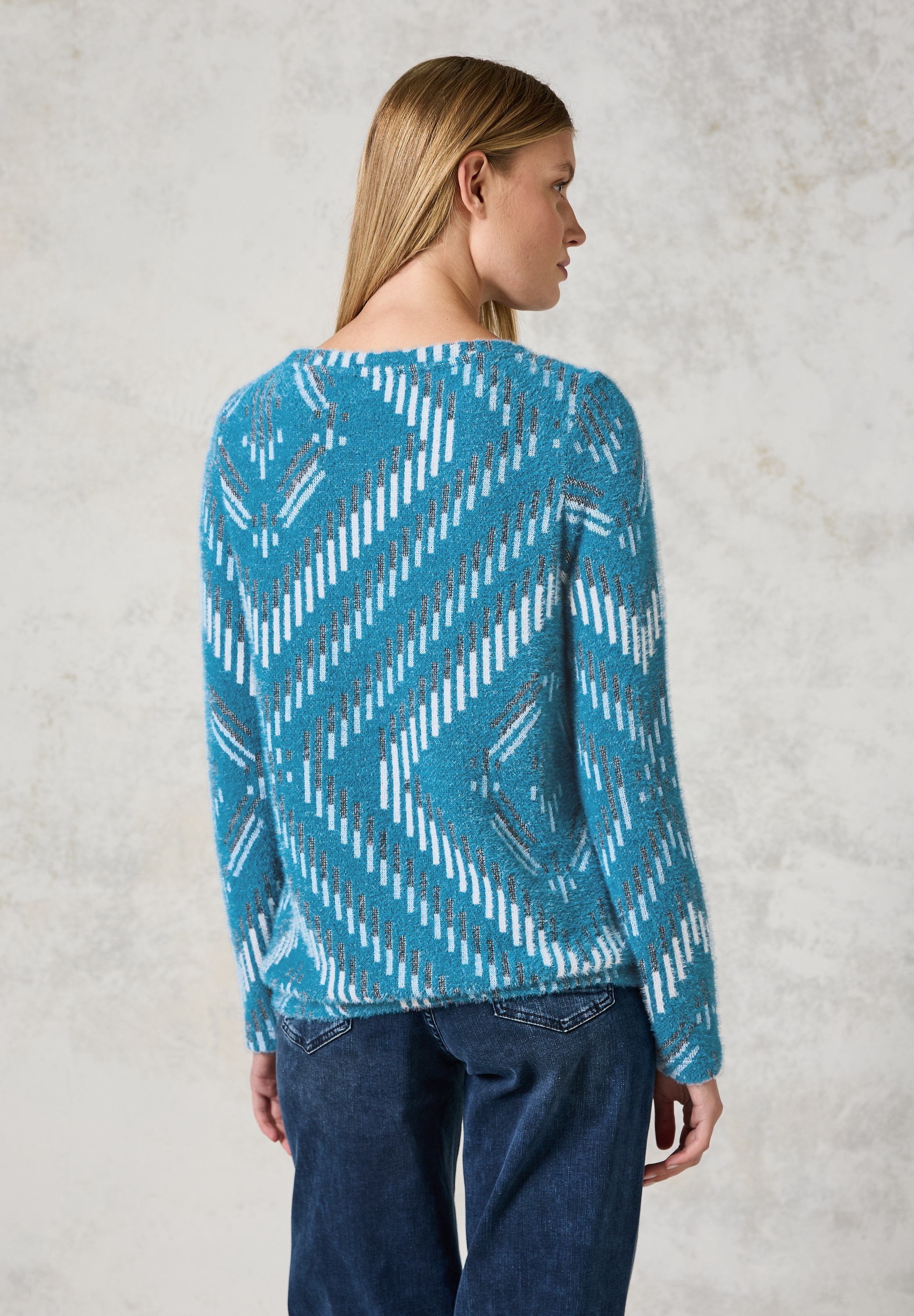 Cecil Langarmshirt, mit U-Boot-Ausschnitt