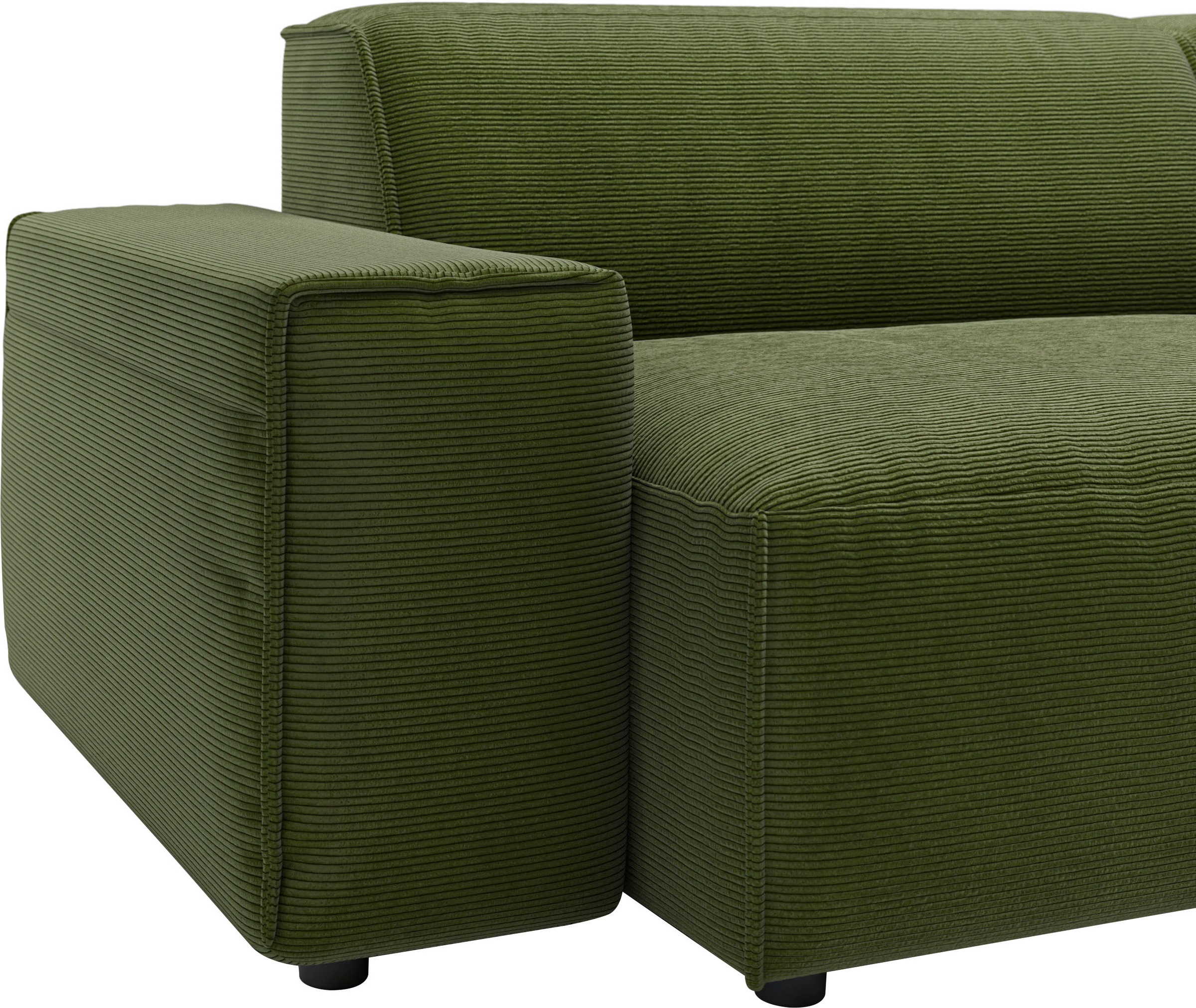 andas Ecksofa »Glimminge L-Form auch in Breitcord, Feincord + Easy care-Bezug,«, Breite 264, Zierkissen