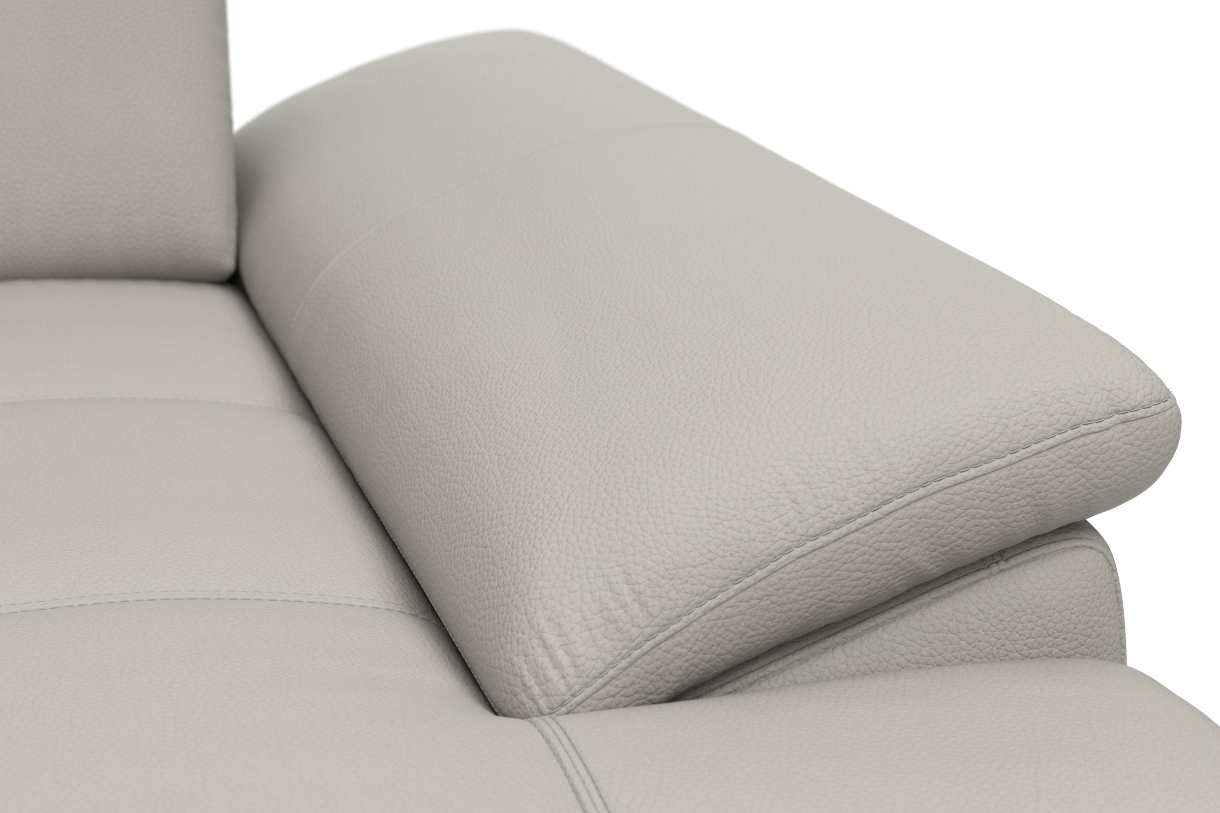 Places of Style Wohnlandschaft »Costello U-Form, mit Sitztiefenverstellung, Armteilverstellung und«, 3 Nierenkissen, optional Bettfunktion und Bettkasten