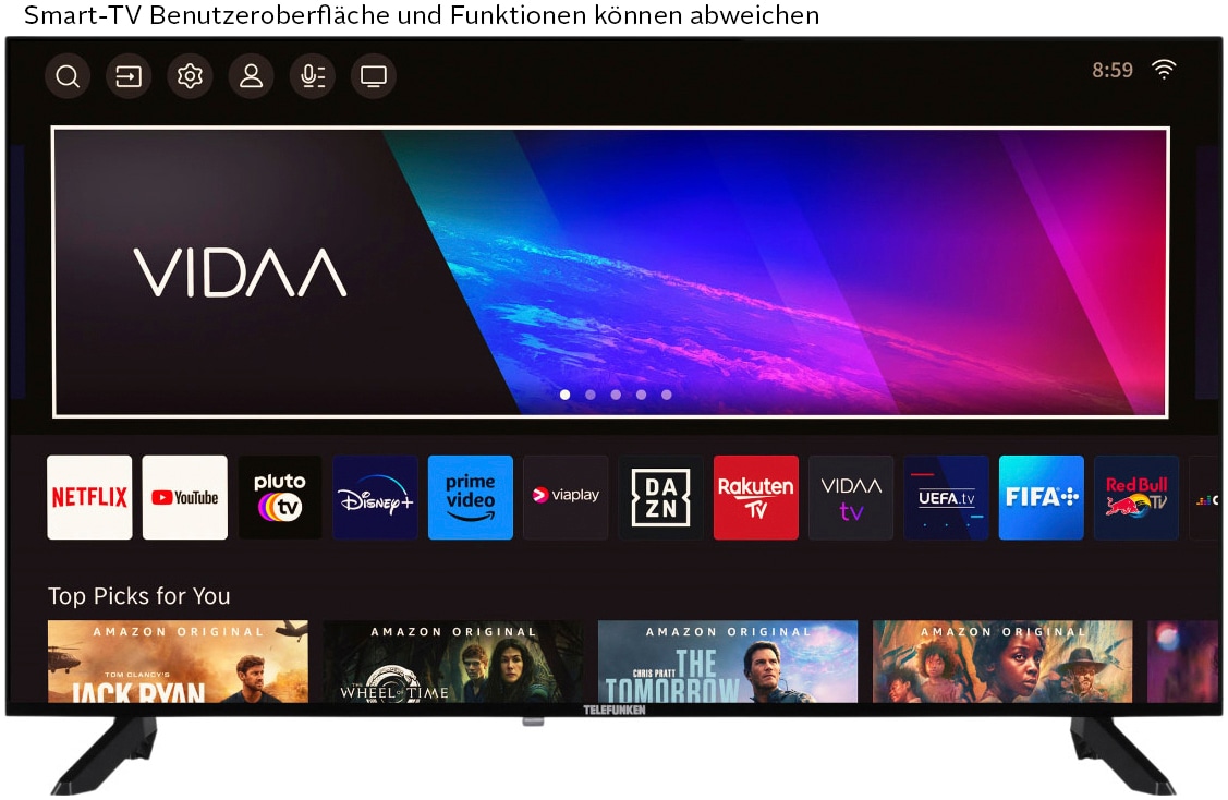 Telefunken LED-Fernseher »D40F900M8CWI« 100 cm/40 ″ Full HD Smart-TV