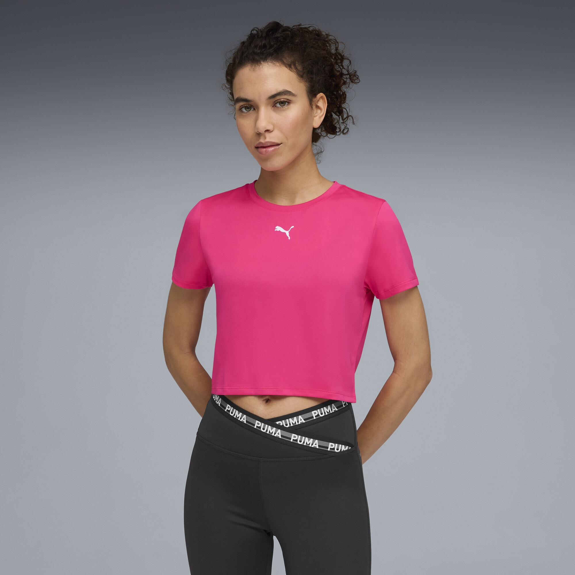 PUMA "TAD ESSENTIALS Kurzes figurbetontes T-Shirt Damen" günstig online kaufen