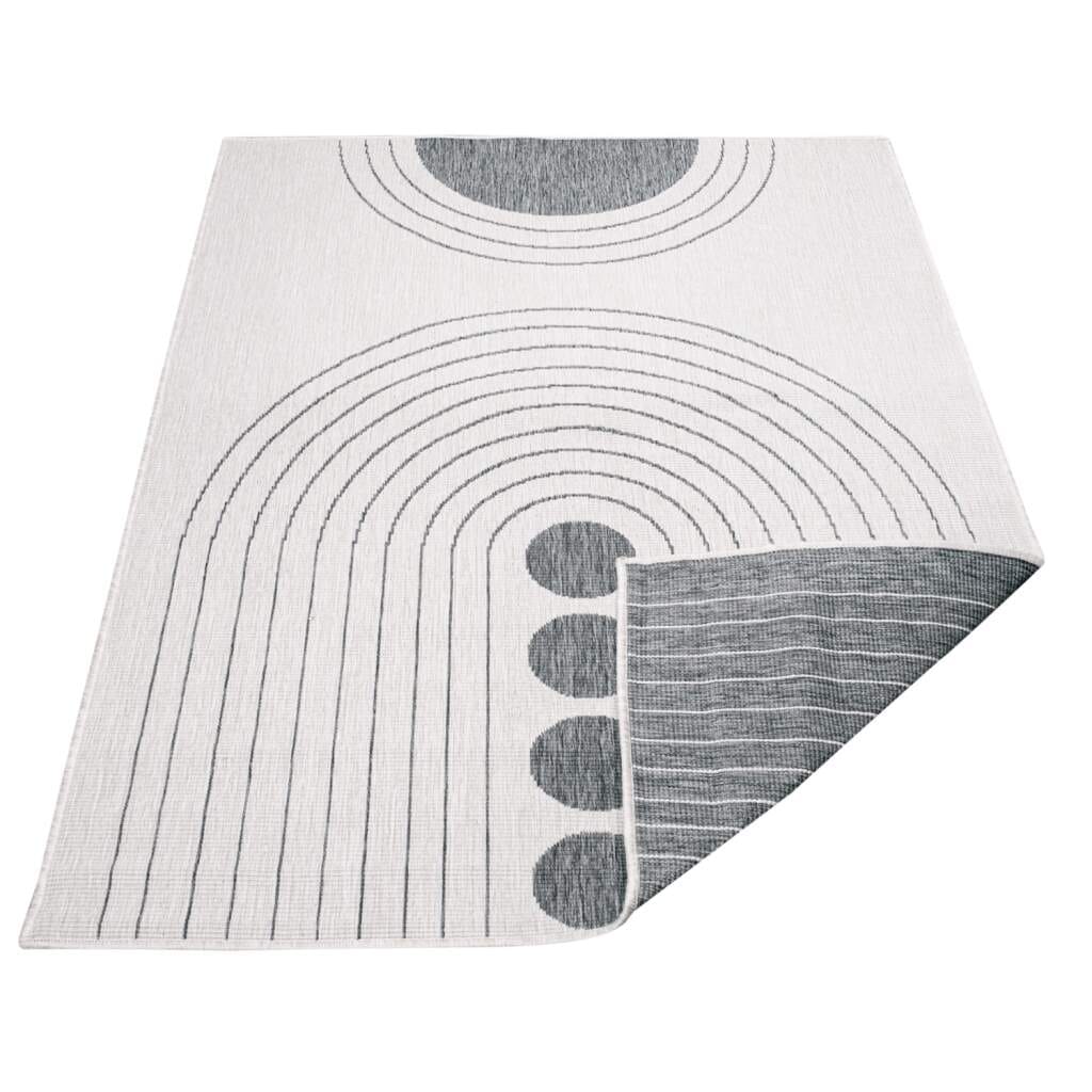 Carpet City Outdoorteppich »DUO RUG 5739«, rechteckig, 5 mm Höhe, Wendeteppich Wetterfest In- & Outdoor, Balkon, Terrasse, Wohnzimmer