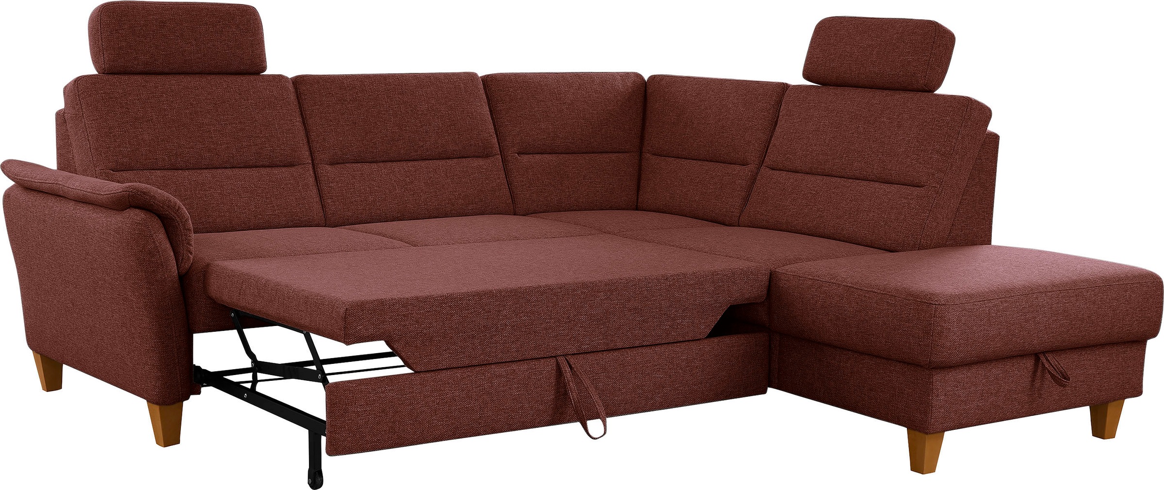 Home affaire Ecksofa »Palmera L-Form«, Federkern, wahlweise mit Bettfunktion und mit/ohne Stauraum