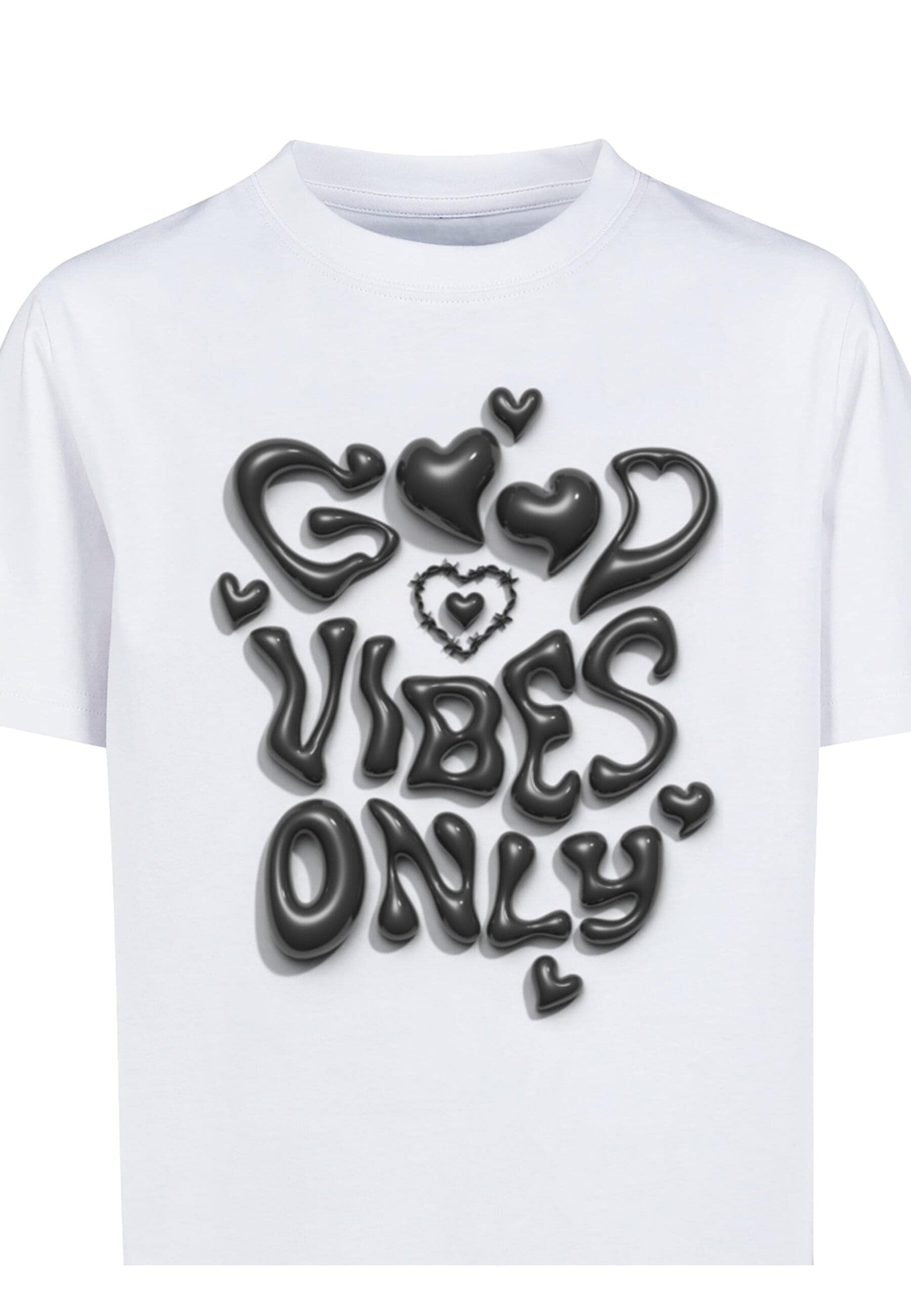 MisterTee T-Shirt »MisterTee Kids Good Vibes Only Heart Tee«, (1 tlg.)