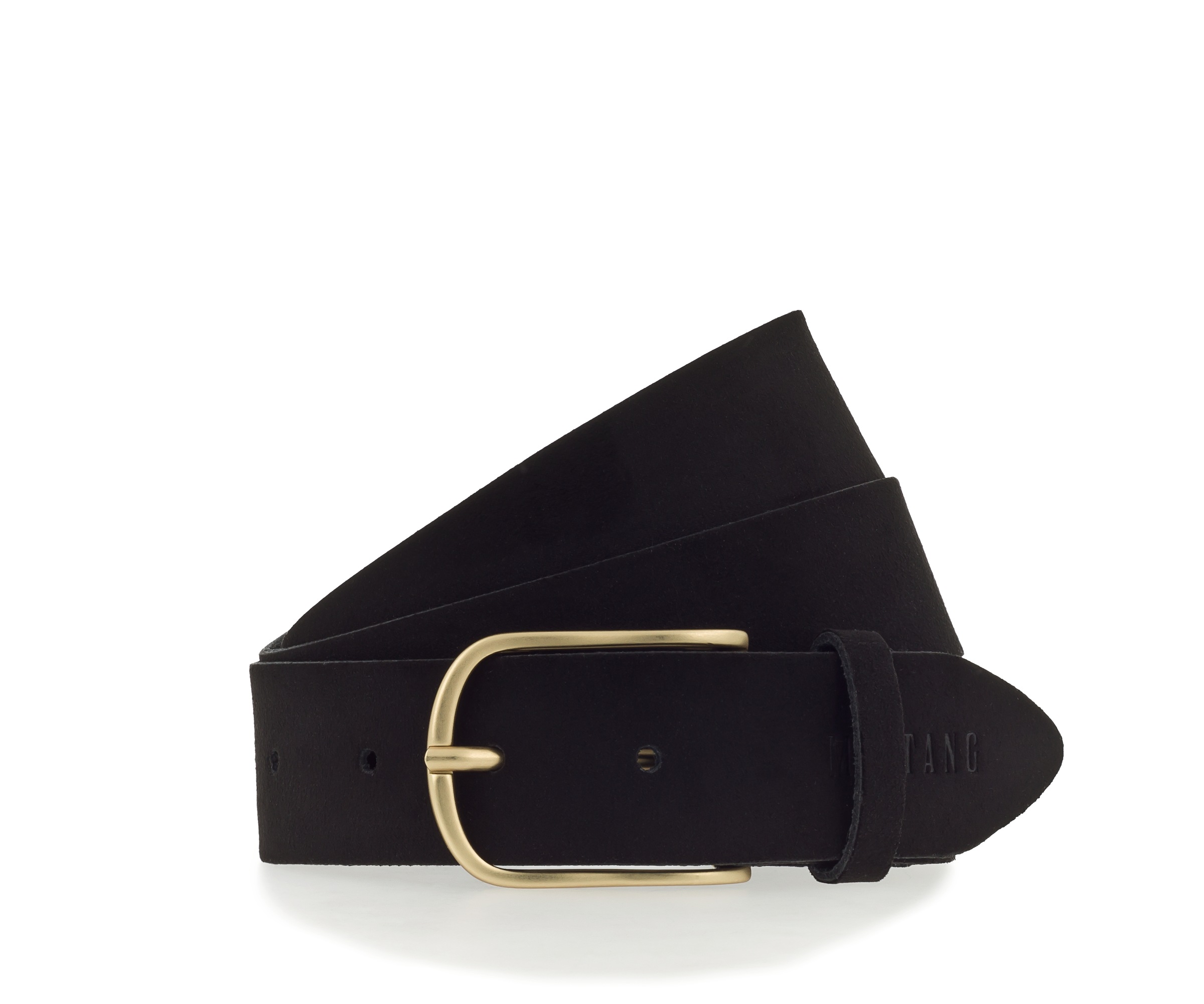 MUSTANG Ledergürtel angerautes Leder, dezente Logoprägung, 3,5 cm breit günstig online kaufen