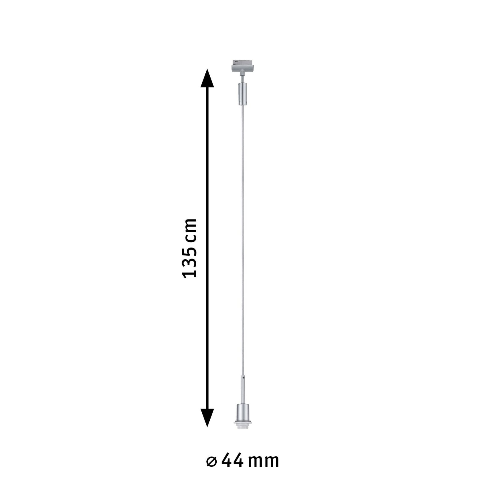 Paulmann Schienensystem-Leuchten »URail Pendel DecoSystems Basic E14 max. 20W dimmbar 230V«, (1 tlg.), Einzelspot, dimmbar