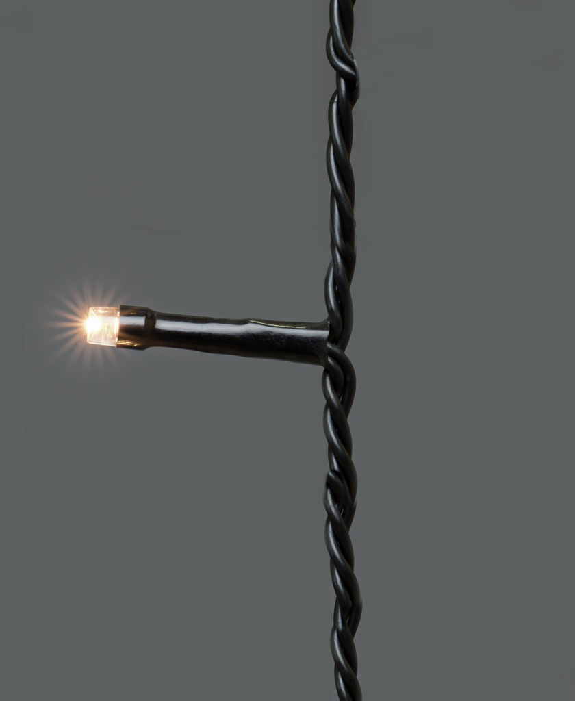 KONSTSMIDE LED-Lichtervorhang »Weihnachtsdeko aussen«, schwarz, 400 warm weiße Dioden